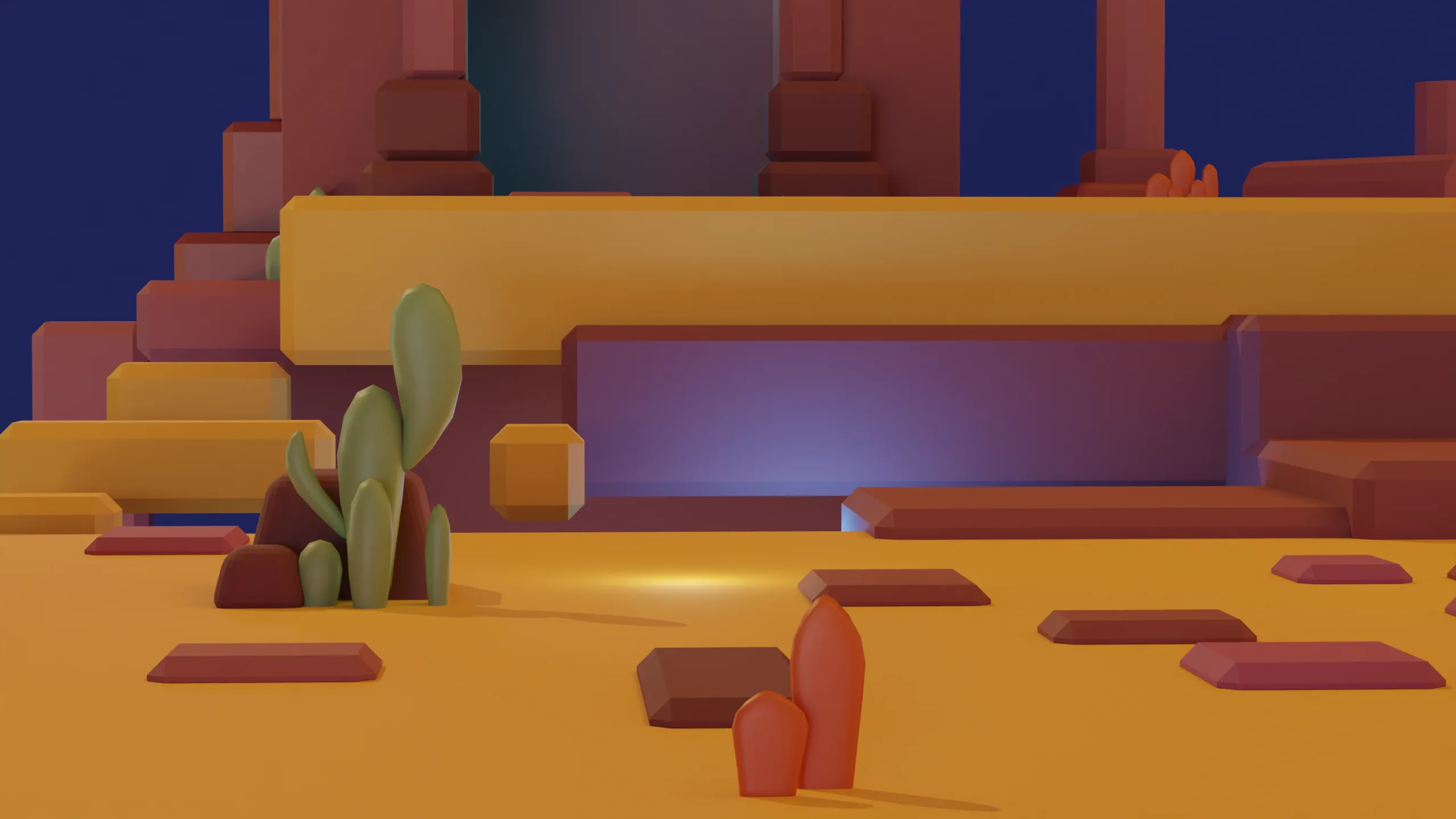 Low poly Desert Landscape Assets