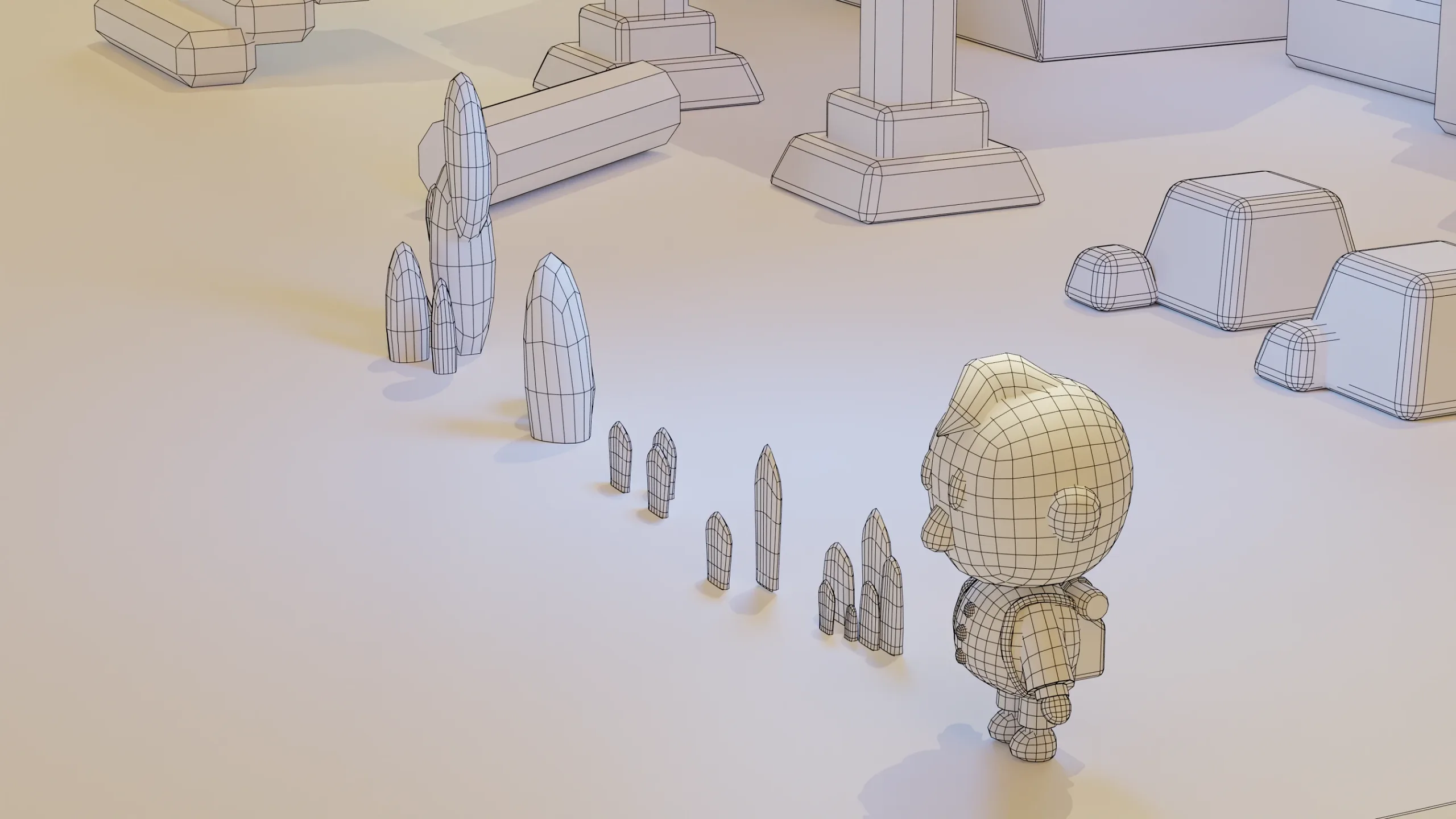 Low poly Desert Landscape Assets