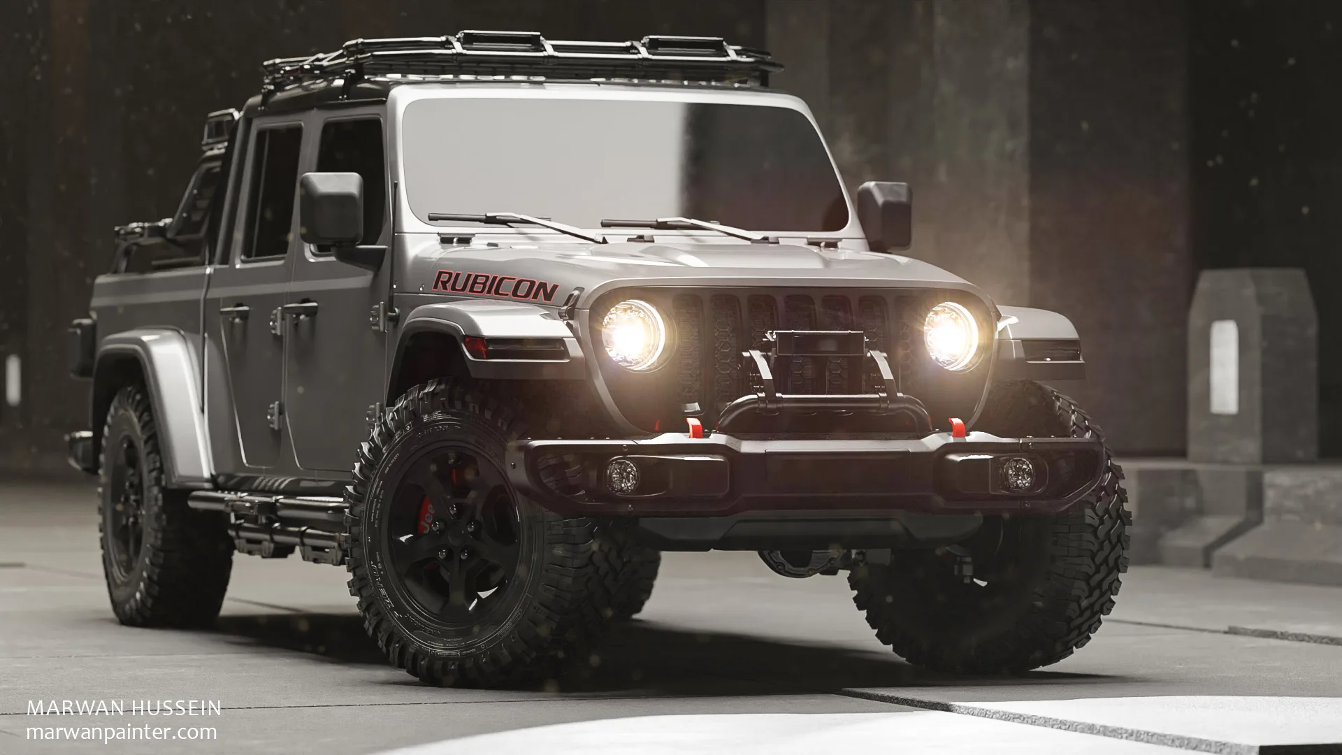 BLENDER:Learn how to create Jeep Gladiator from A to Z