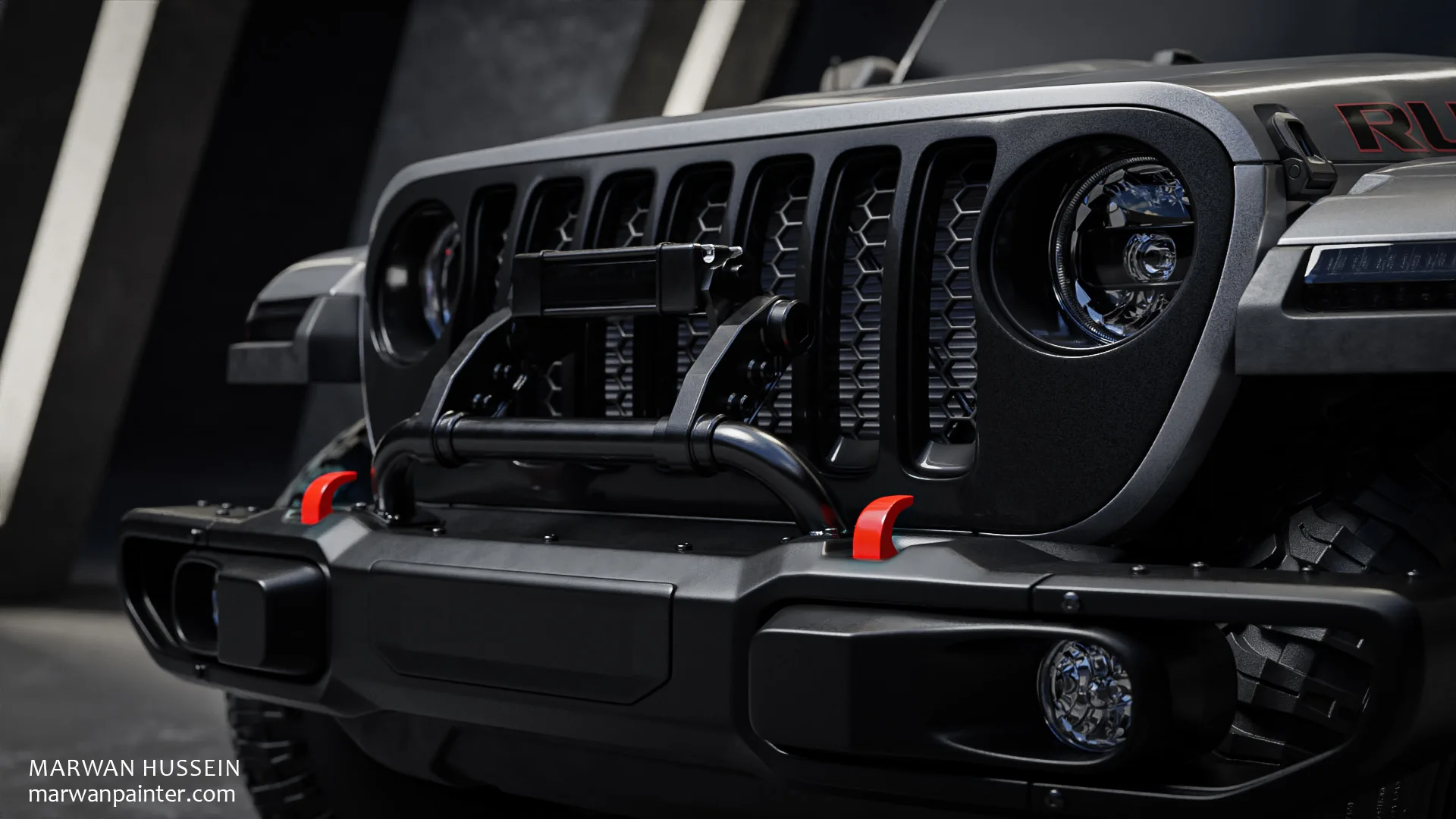 BLENDER:Learn how to create Jeep Gladiator from A to Z