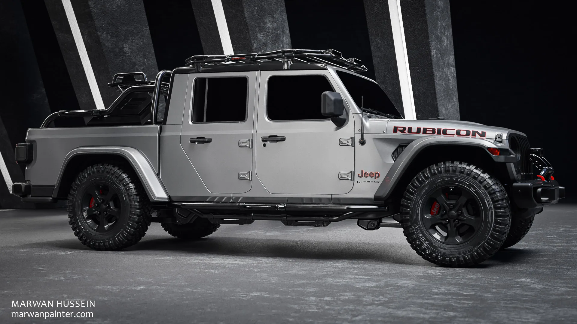 BLENDER:Learn how to create Jeep Gladiator from A to Z