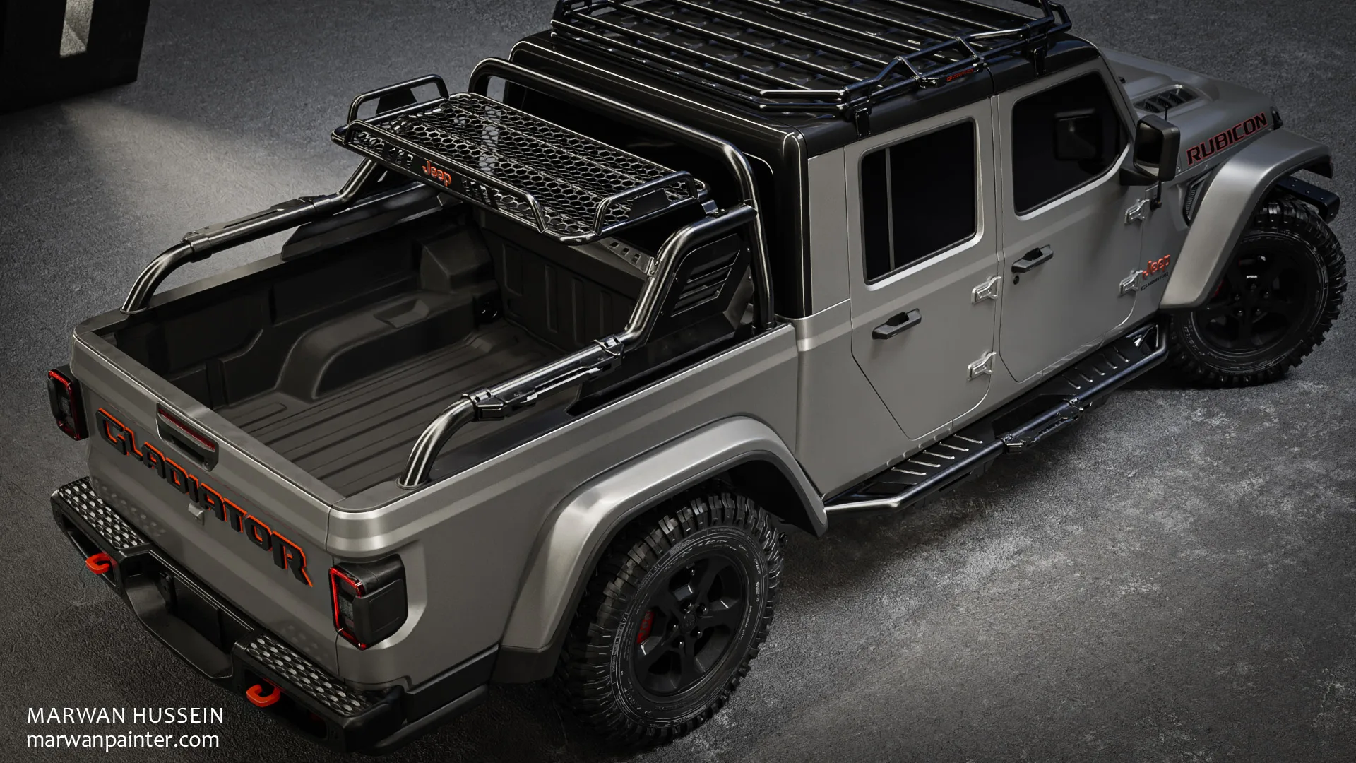 BLENDER:Learn how to create Jeep Gladiator from A to Z