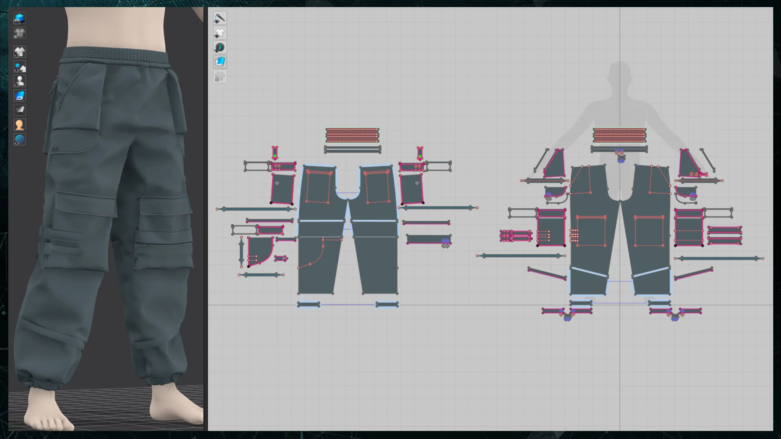5 Male Cargo Pants_MD/CLO3D (zprj)+obj,fbx+Full creation proccess tutorial
