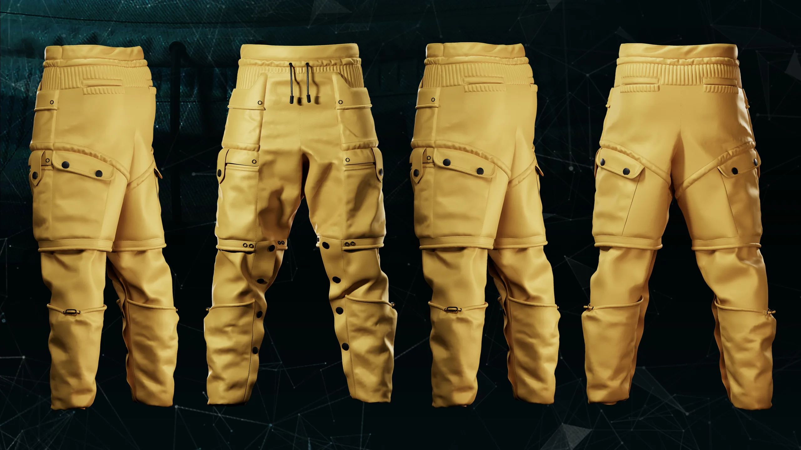 5 Male Cargo Pants_MD/CLO3D (zprj)+obj,fbx+Full creation proccess tutorial