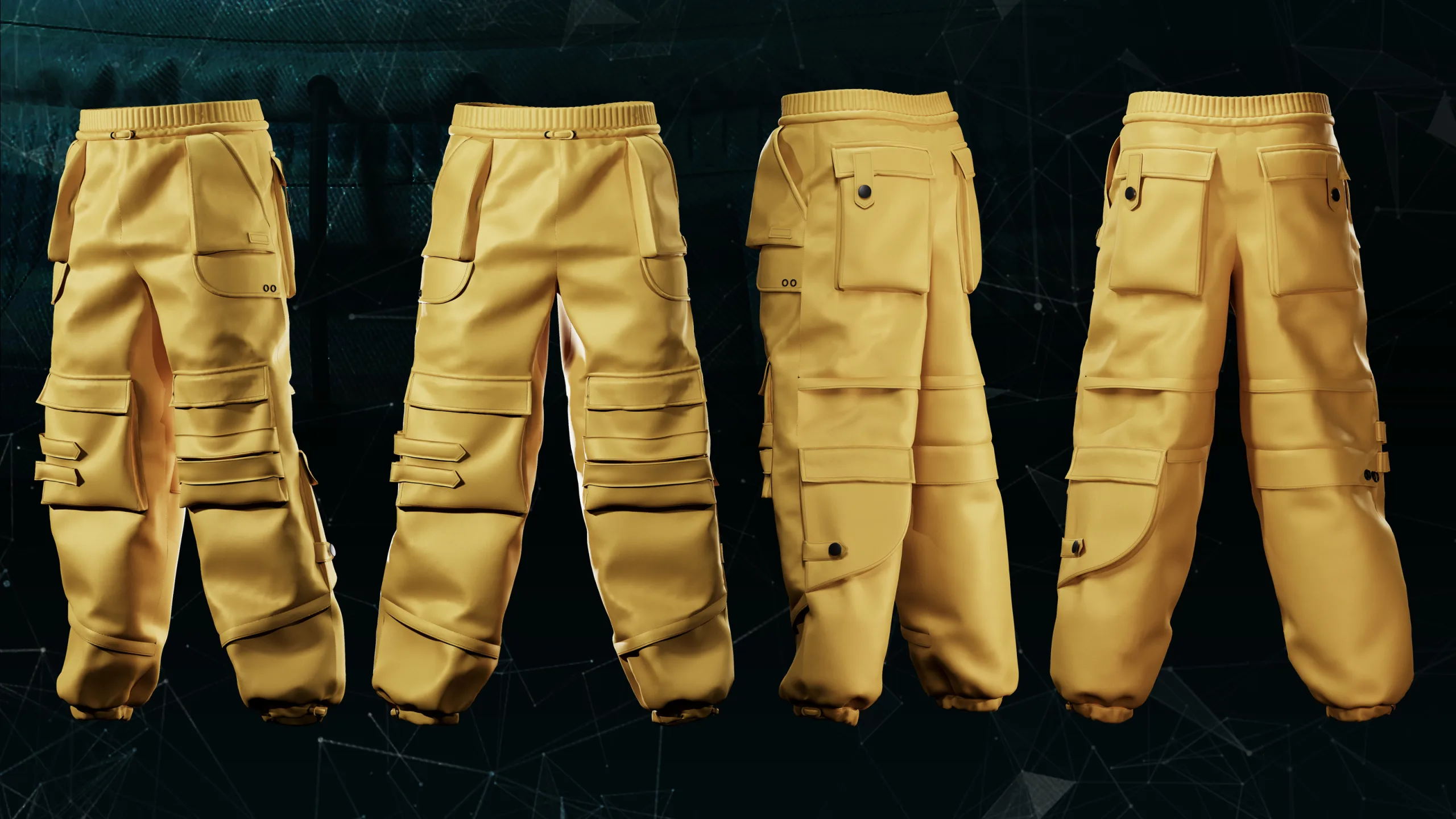 5 Male Cargo Pants_MD/CLO3D (zprj)+obj,fbx+Full creation proccess tutorial