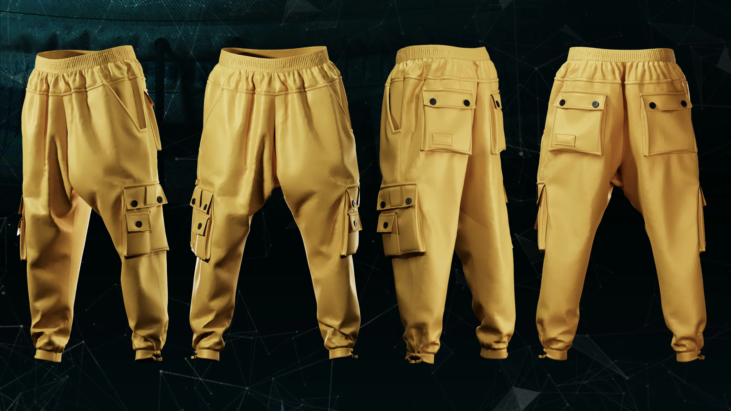 5 Male Cargo Pants_MD/CLO3D (zprj)+obj,fbx+Full creation proccess tutorial