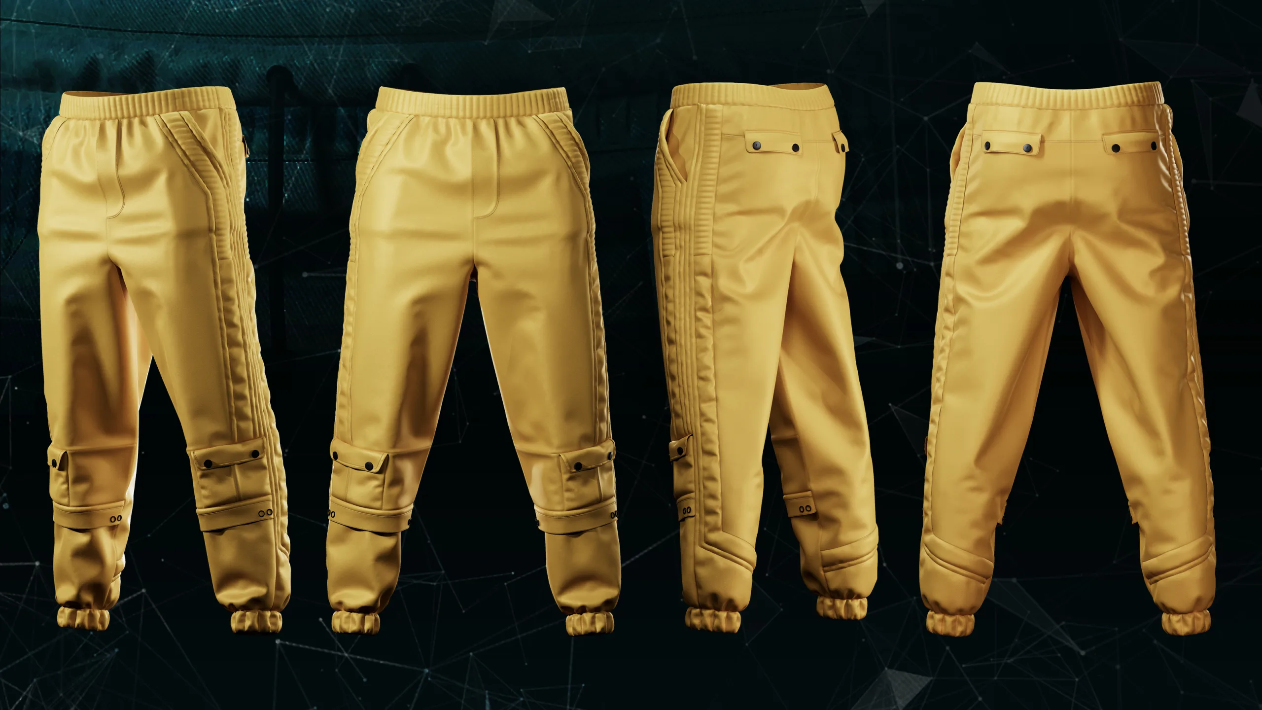 5 Male Cargo Pants_MD/CLO3D (zprj)+obj,fbx+Full creation proccess tutorial