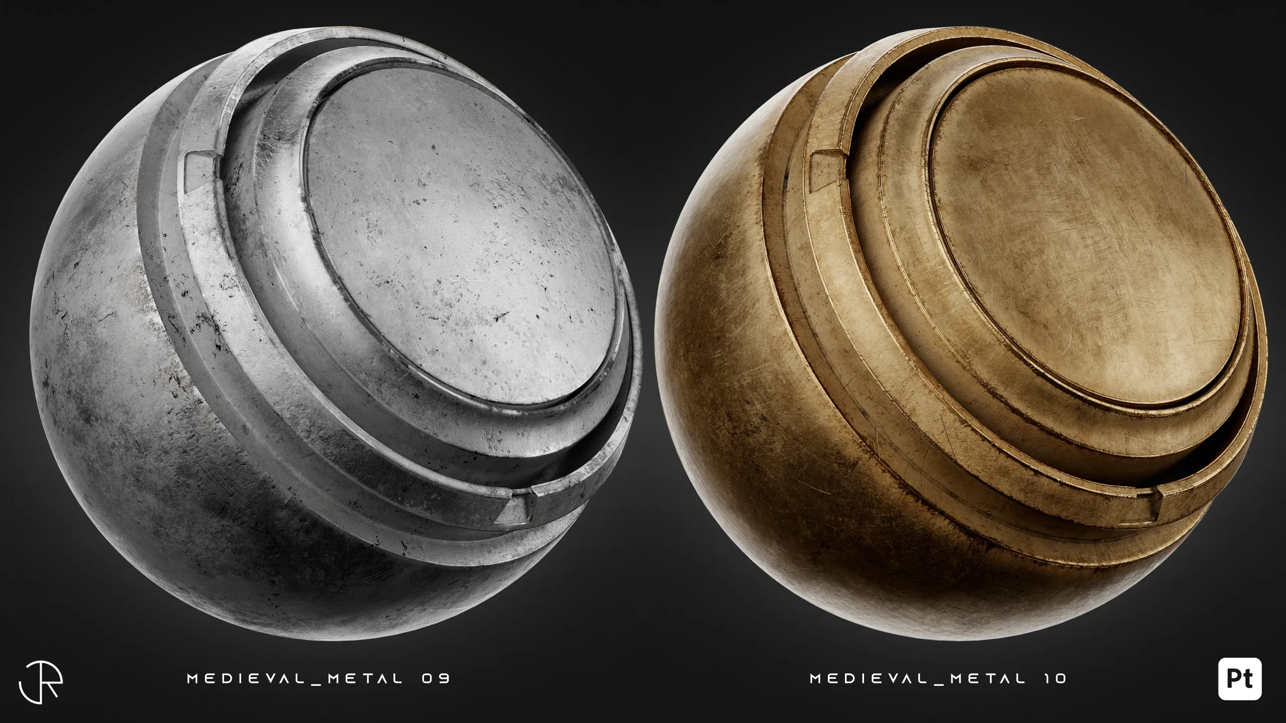 Medieval Wood & Metal Smart Materials for Substance 3D Painter