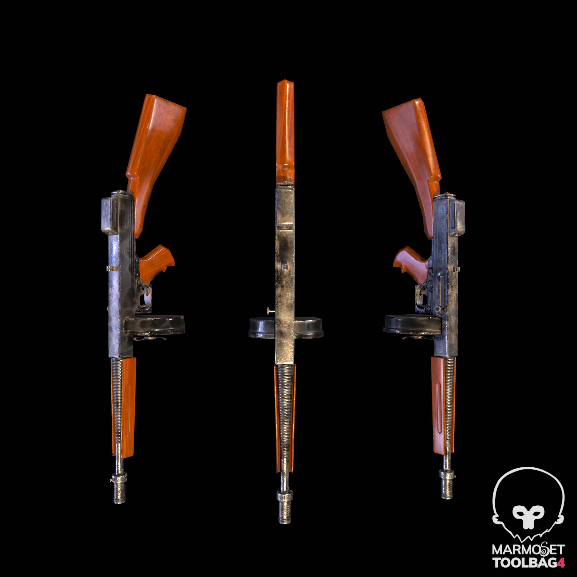 Gun -vol 01  5 3D mode  Game assets