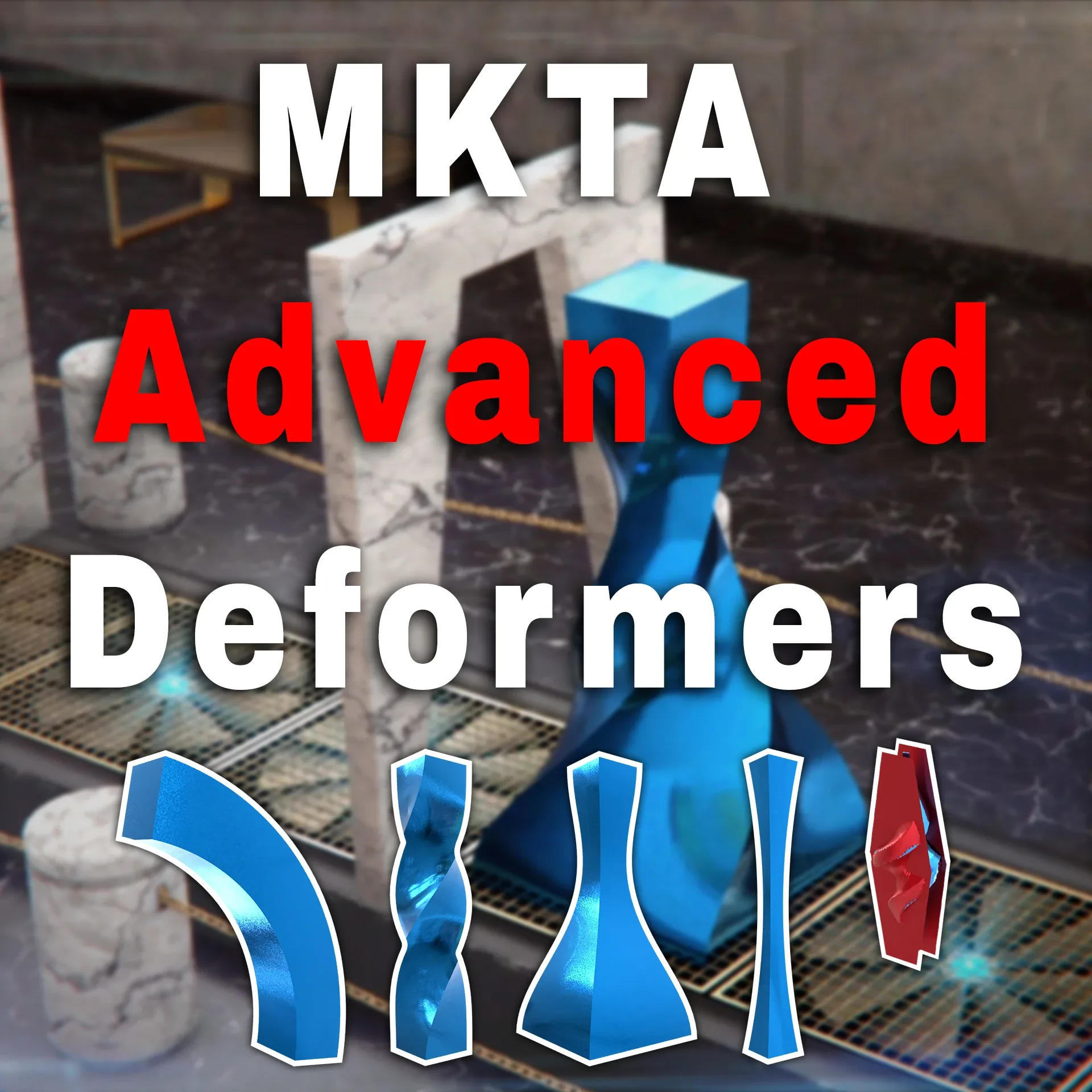 MTKA - Manellopgar Toolkit Advanced Deformers with Geometry Nodes [Bend, Twist, Taper, Stretch, ShrinkWarp]