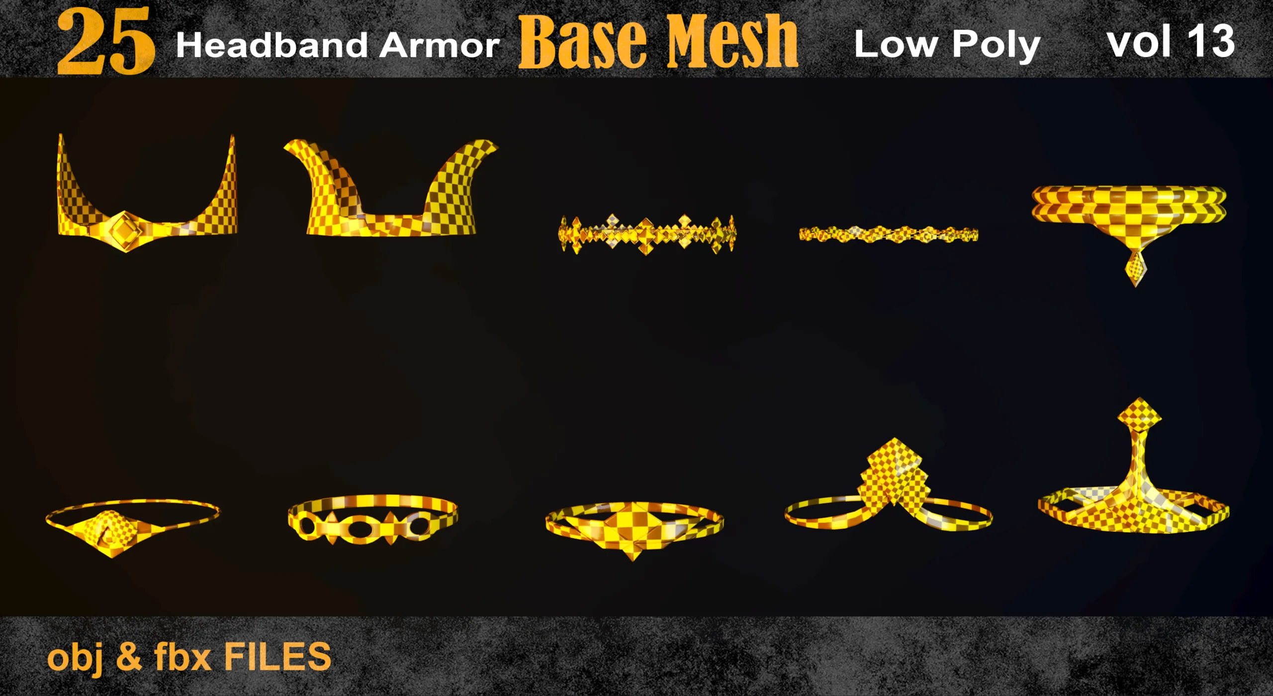 25 Headband Armor Base Mesh Vol 13