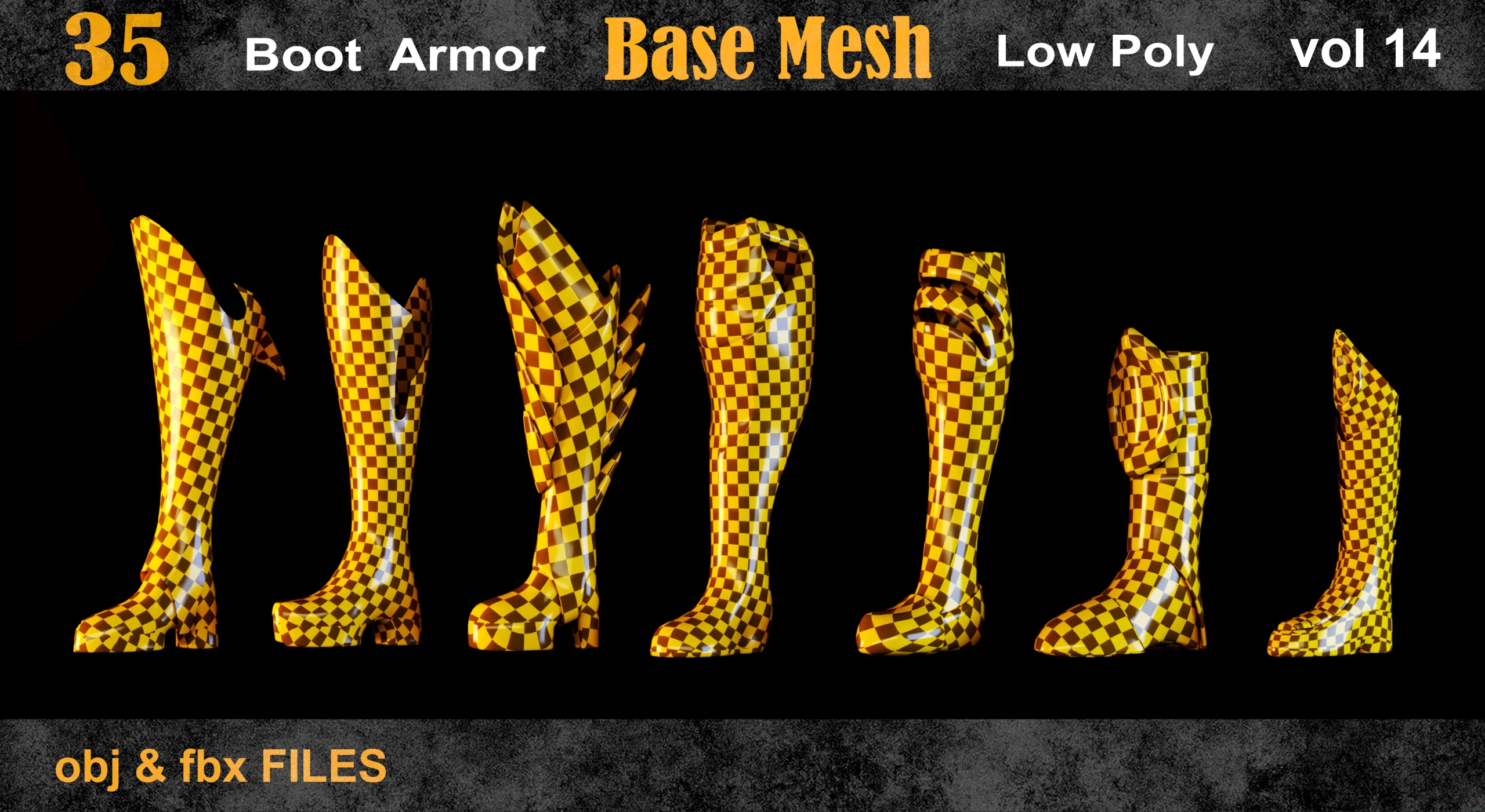 35 Boot Armor Base Mesh vol 14