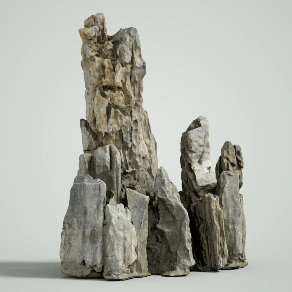 3D Scanned Spiky Rock Collection