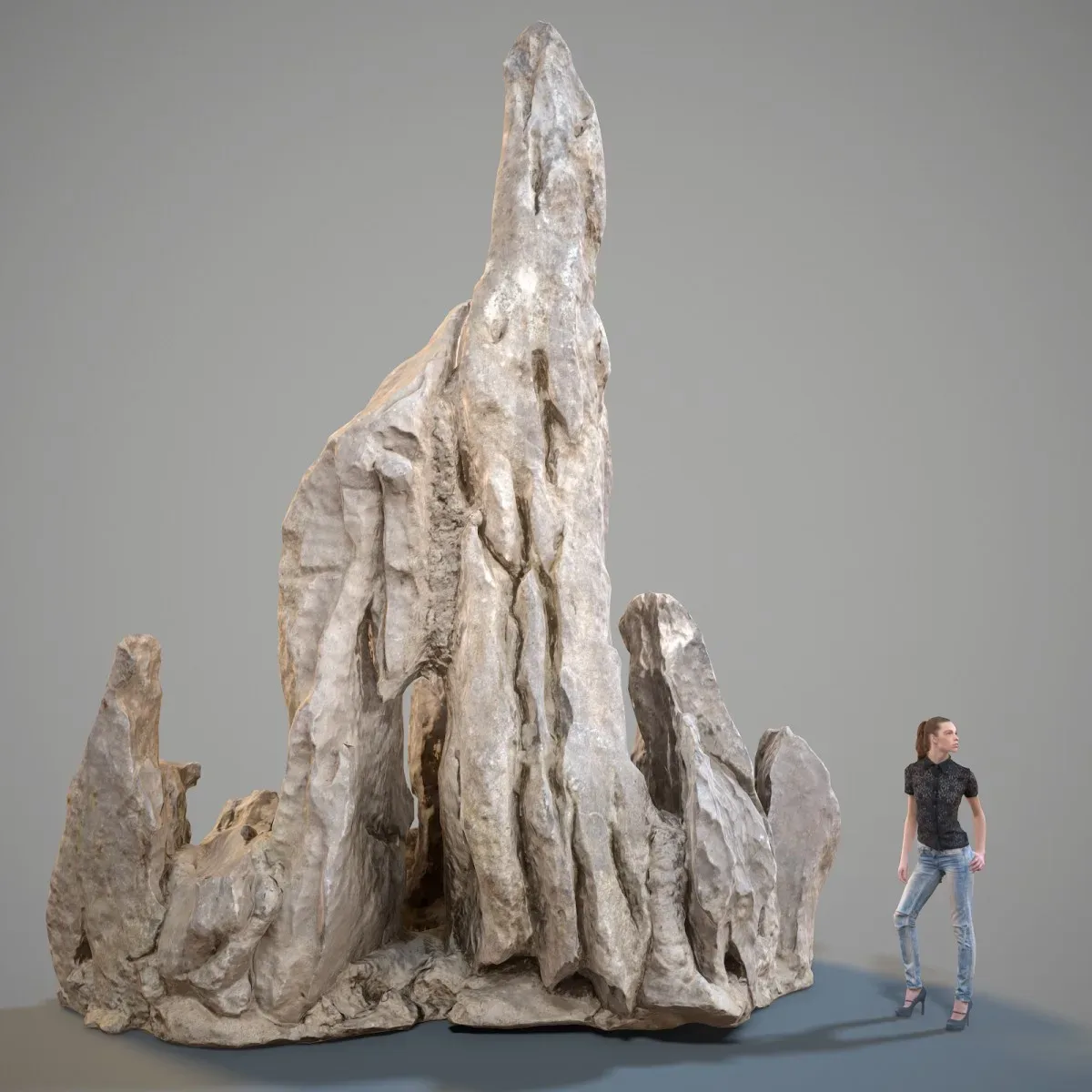 3D Scanned Spiky Rock Collection