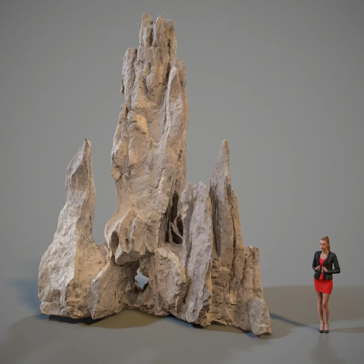 3D Scanned Spiky Rock Collection