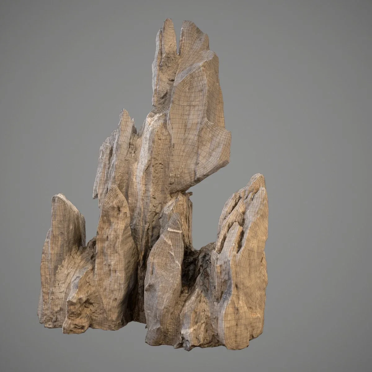 3D Scanned Spiky Rock Collection