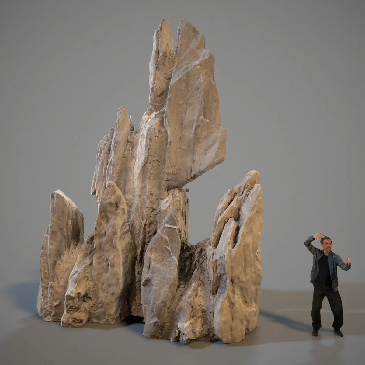 3D Scanned Spiky Rock Collection