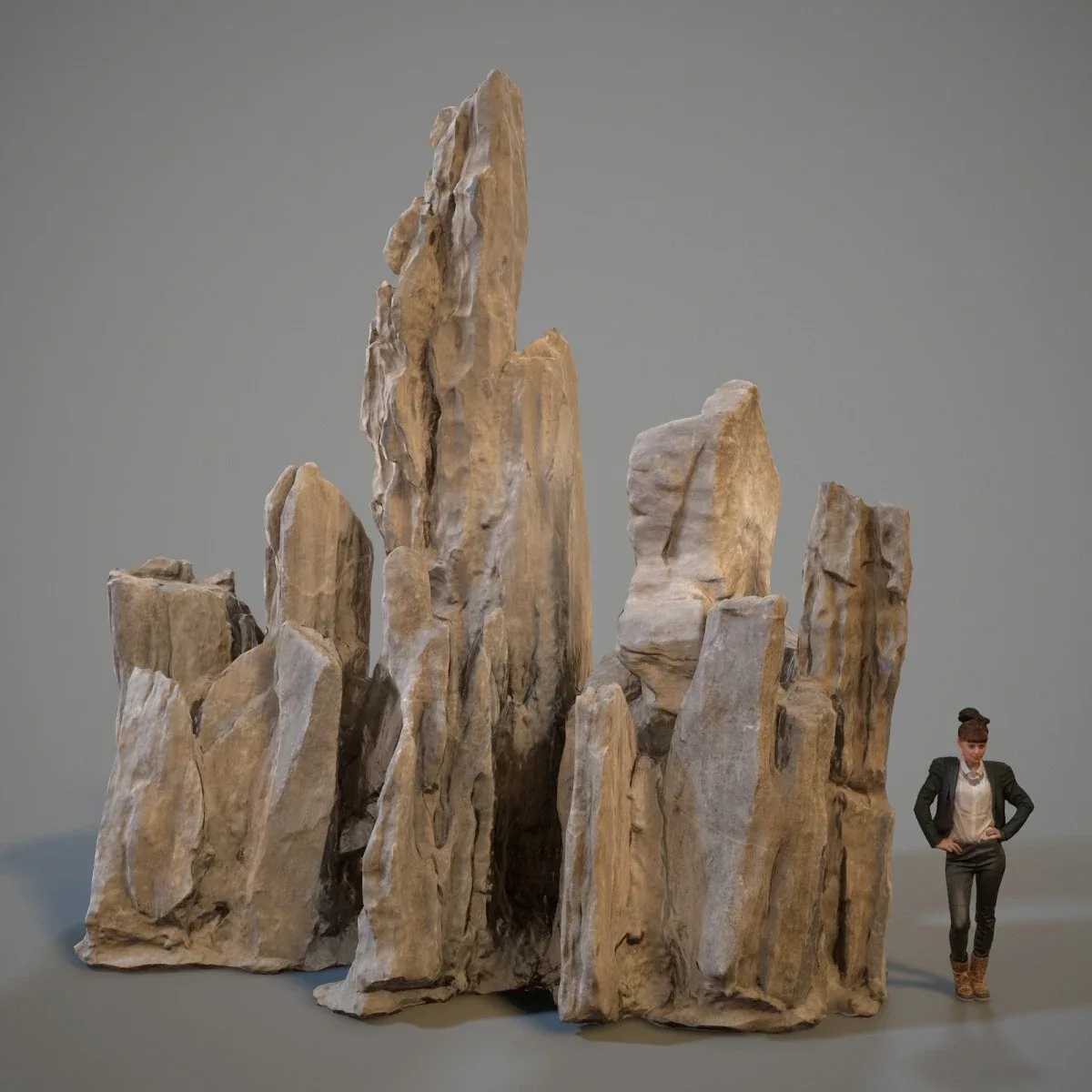 3D Scanned Spiky Rock Collection
