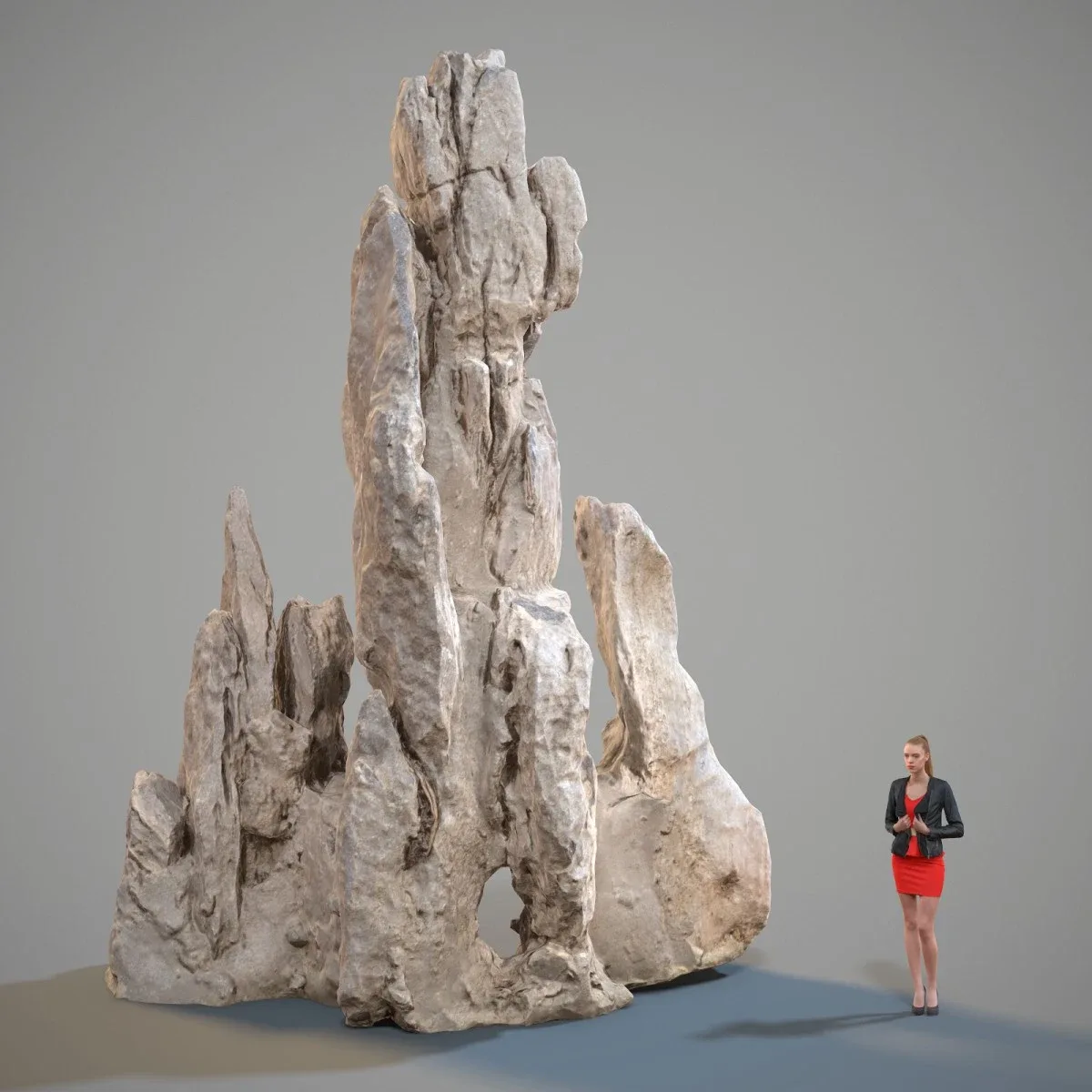 3D Scanned Spiky Rock Collection