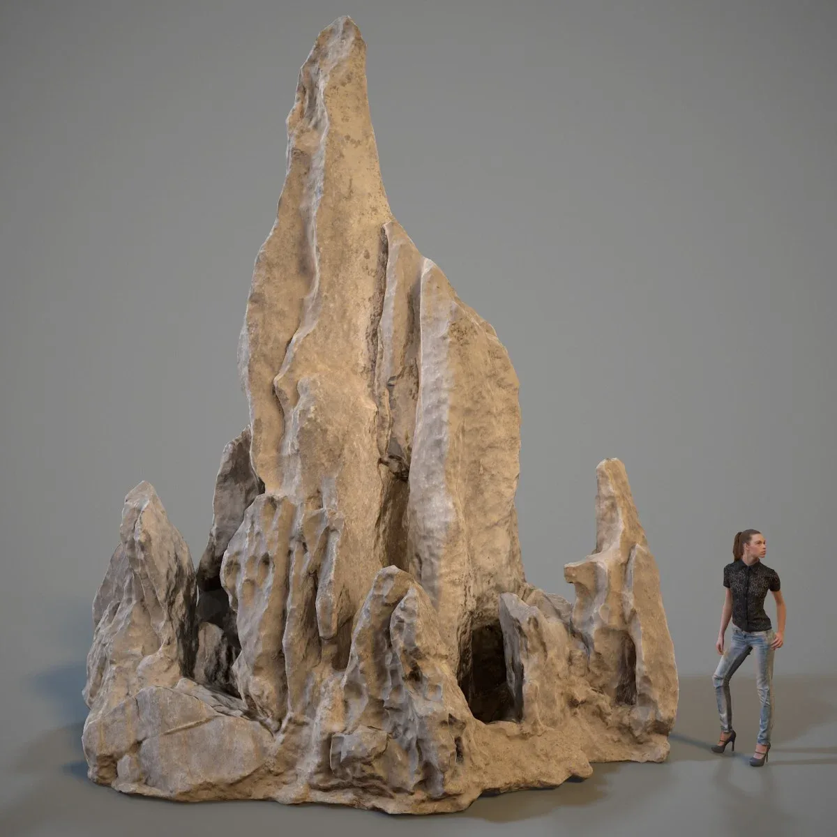 3D Scanned Spiky Rock Collection