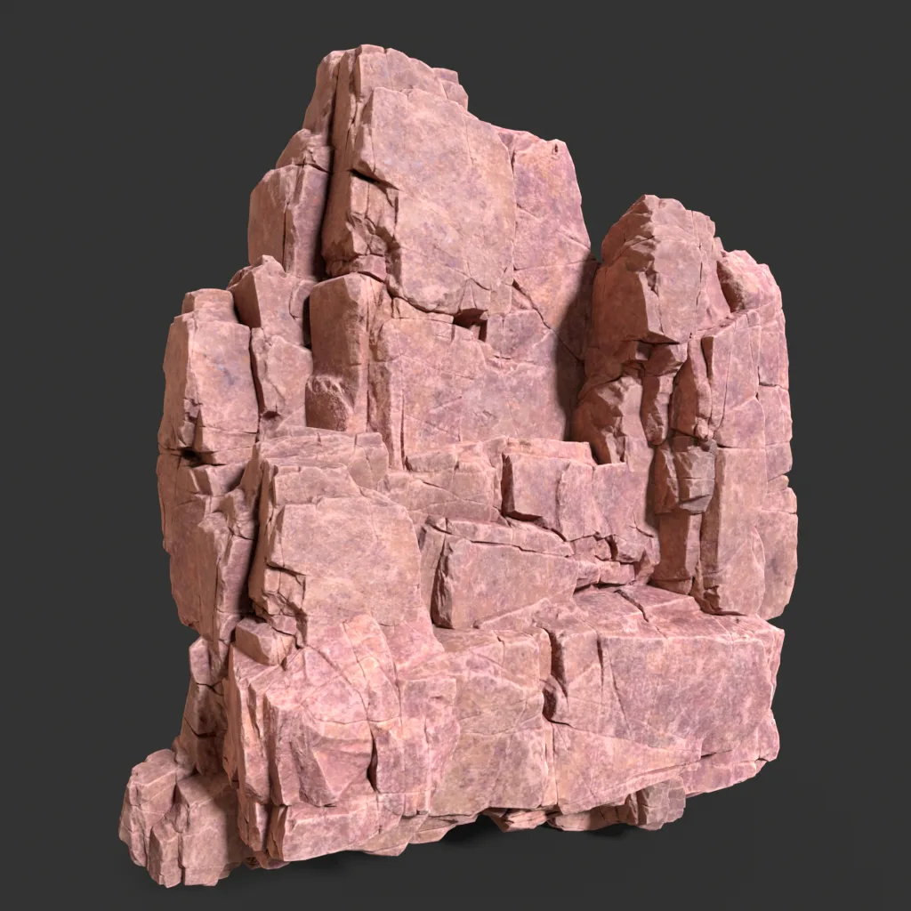 Low poly Desert Modular Rock 230426