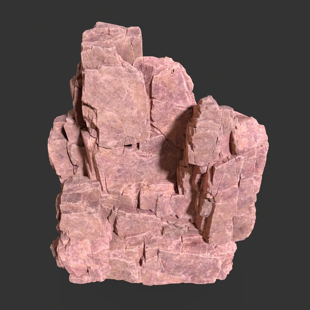 Low poly Desert Modular Rock 230426