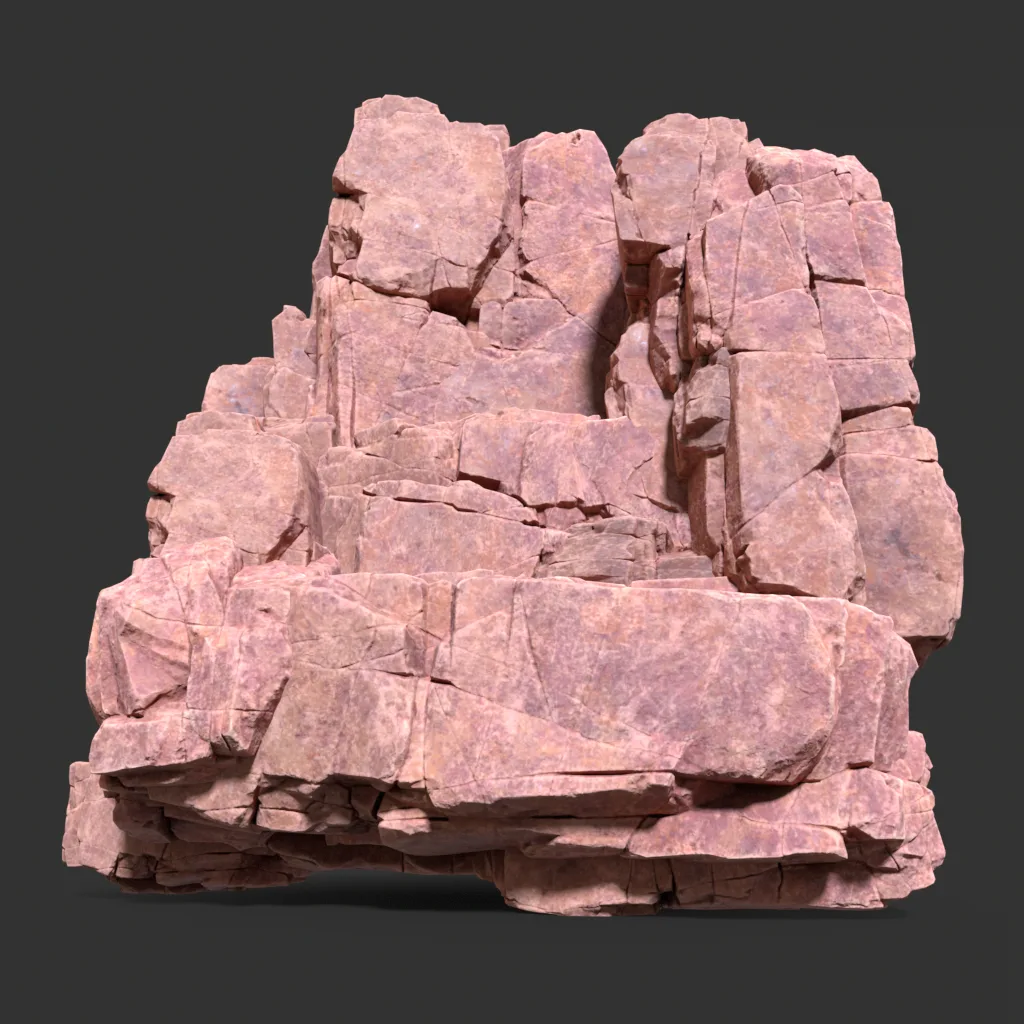 Low poly Desert Modular Rock 230426