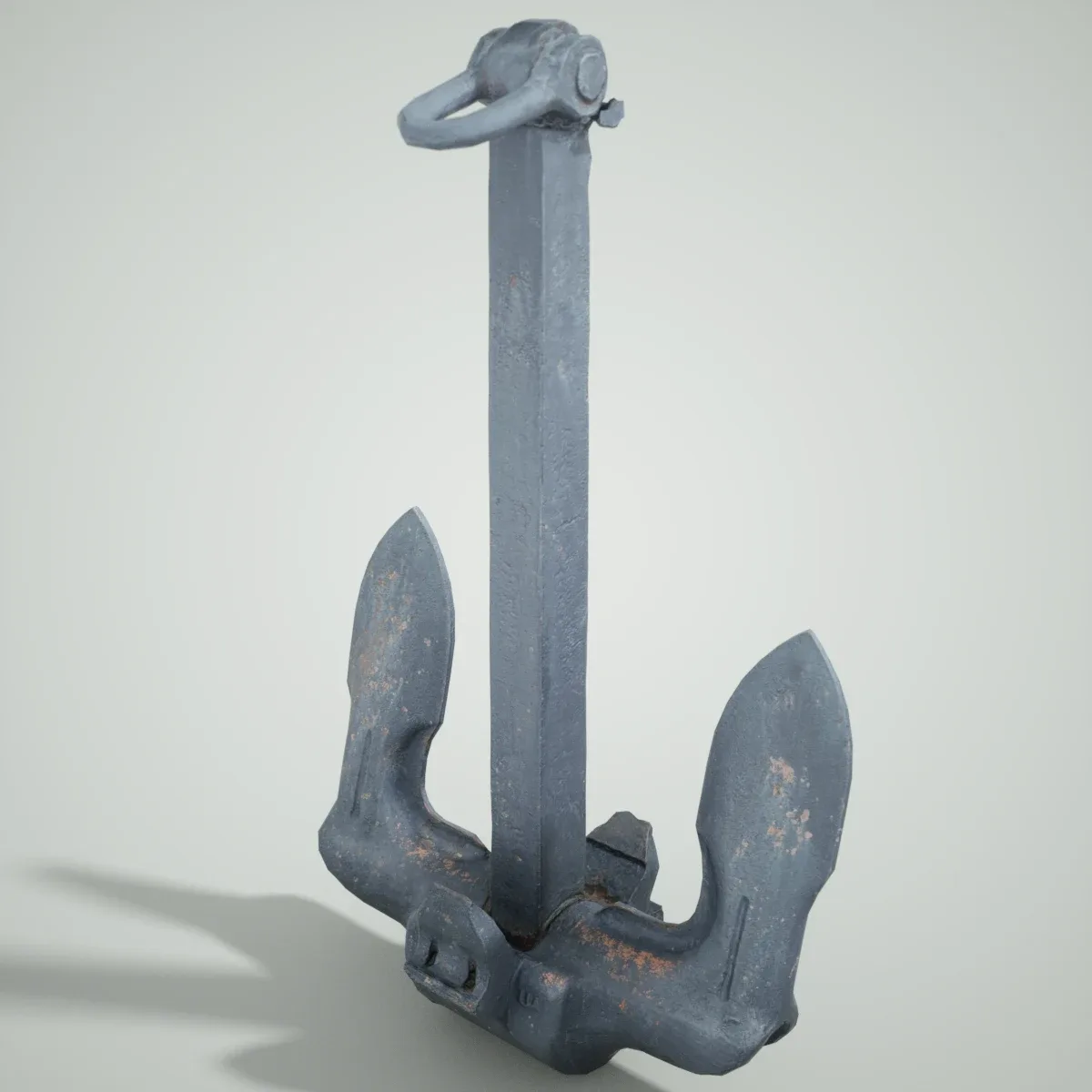 3D Scanned Large Boat Anchor