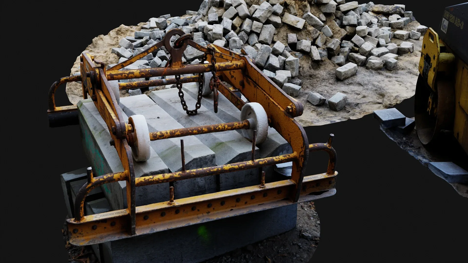 7 3D Scanned Road Construction Scenery Items