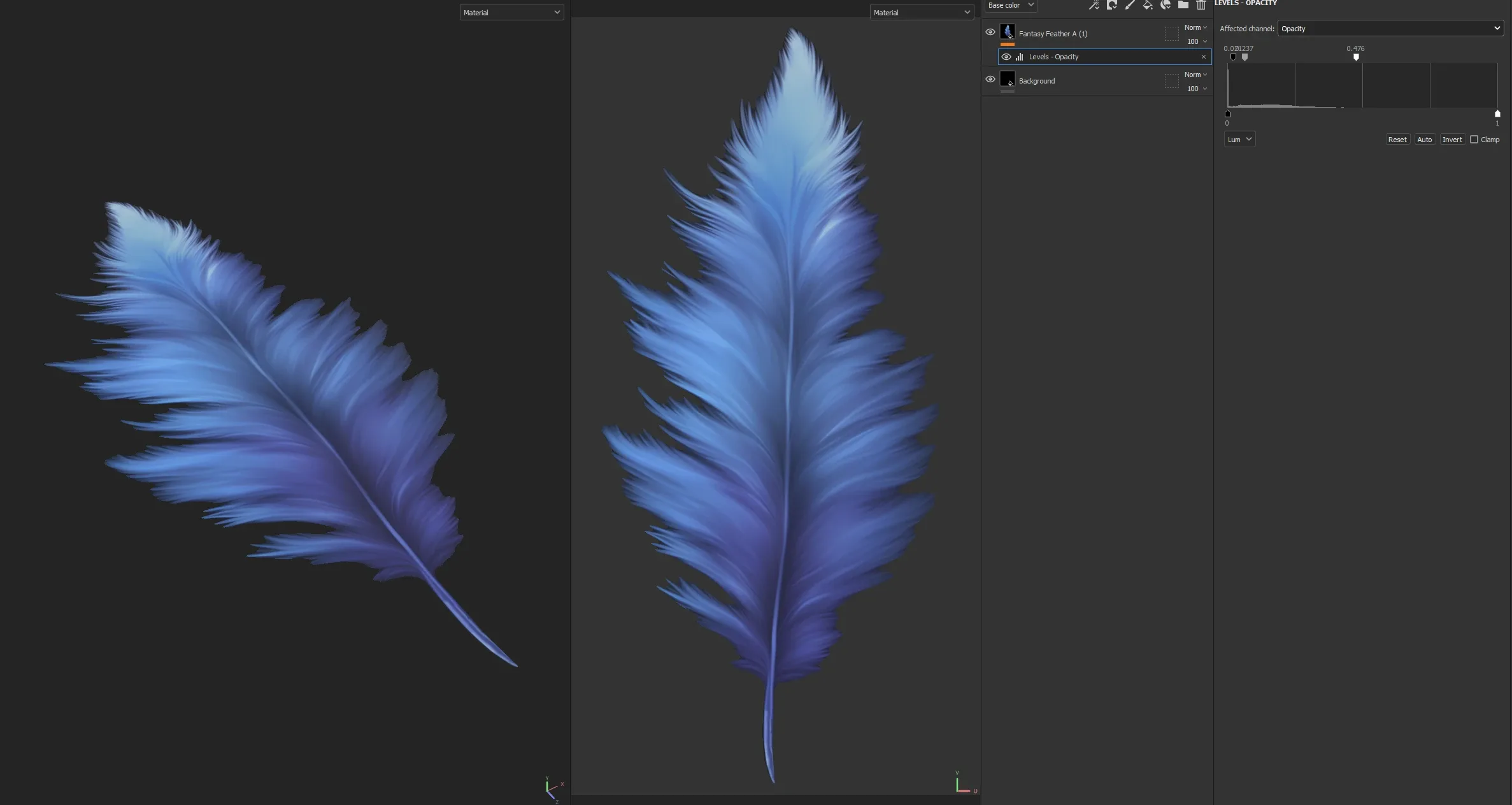 40 Fantasy Feathers | Alphas, Displacement, Diffuse