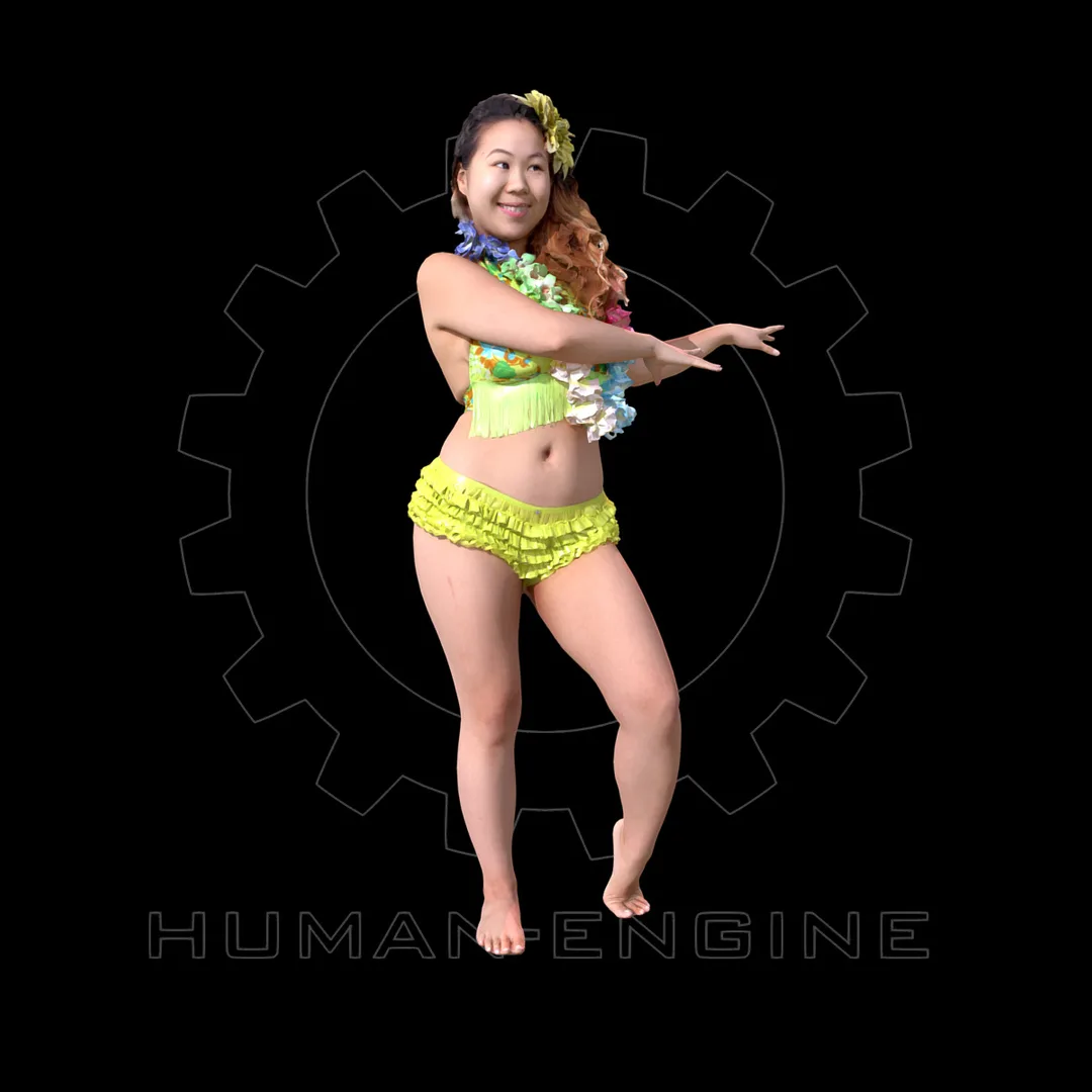 Female Scan - Lily Hawaiian Costume