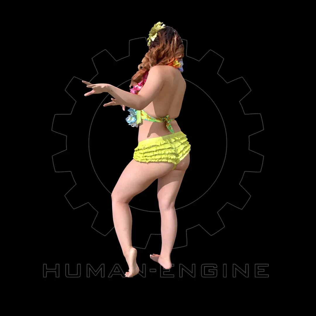 Female Scan - Lily Hawaiian Costume