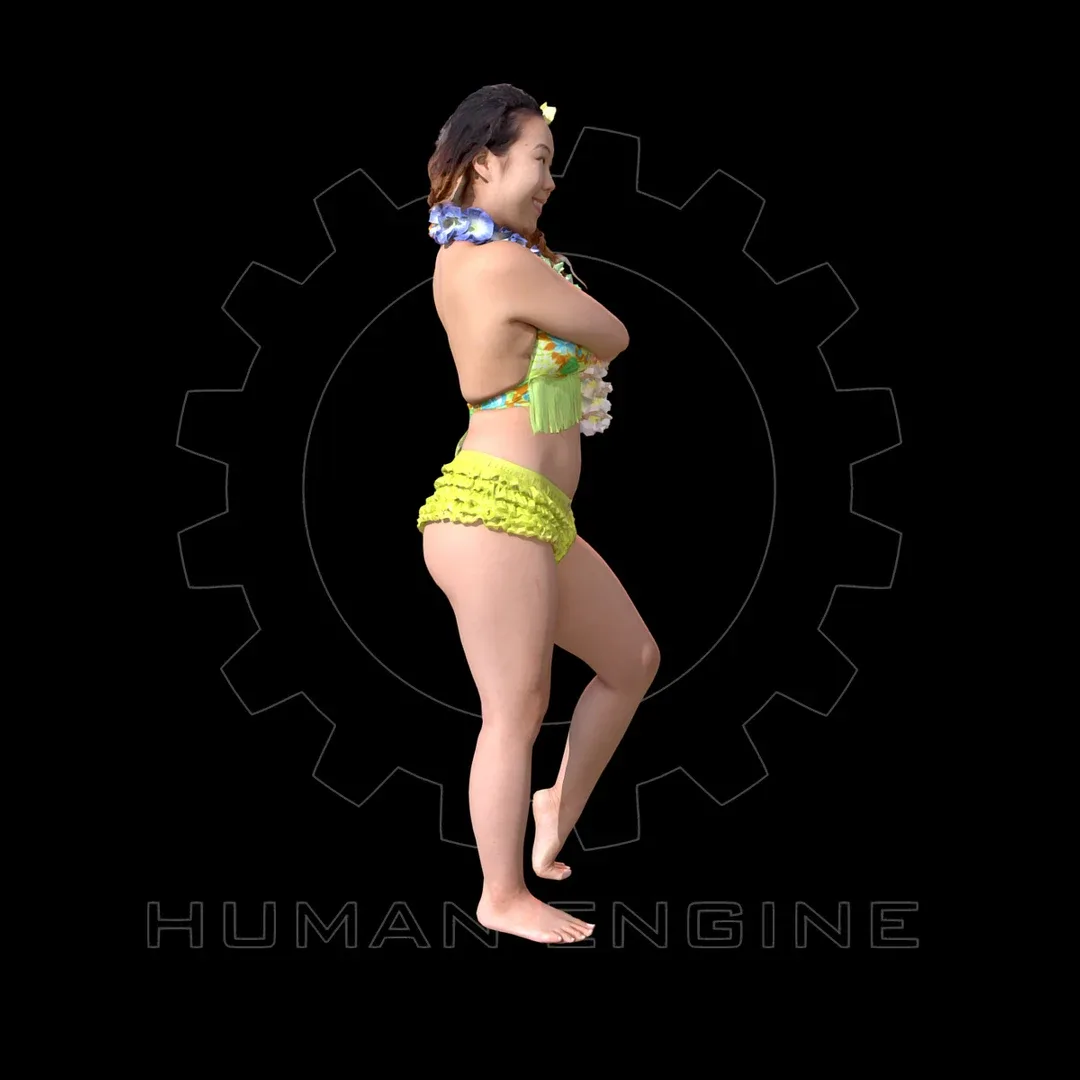 Female Scan - Lily Hawaiian Costume