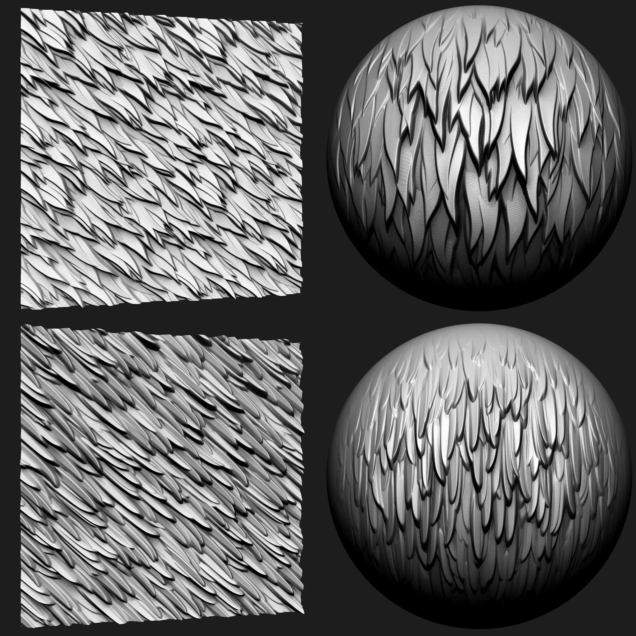 Stylized Fur and Hair VDM Brushes and Noise Vol 2