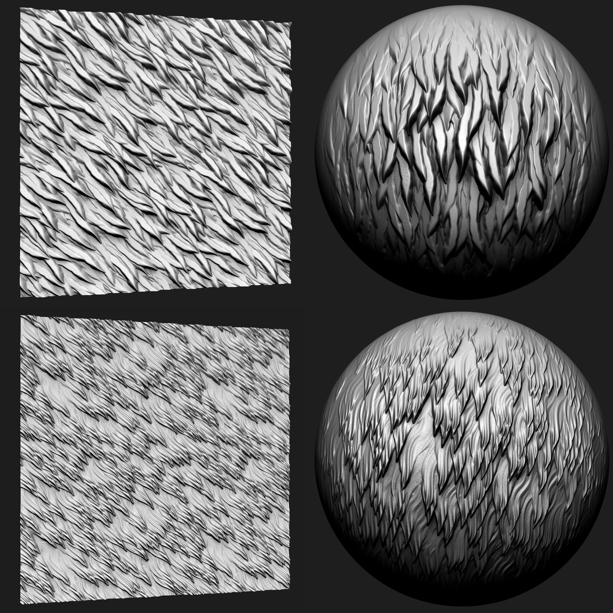 Stylized Fur and Hair VDM Brushes and Noise Vol 2