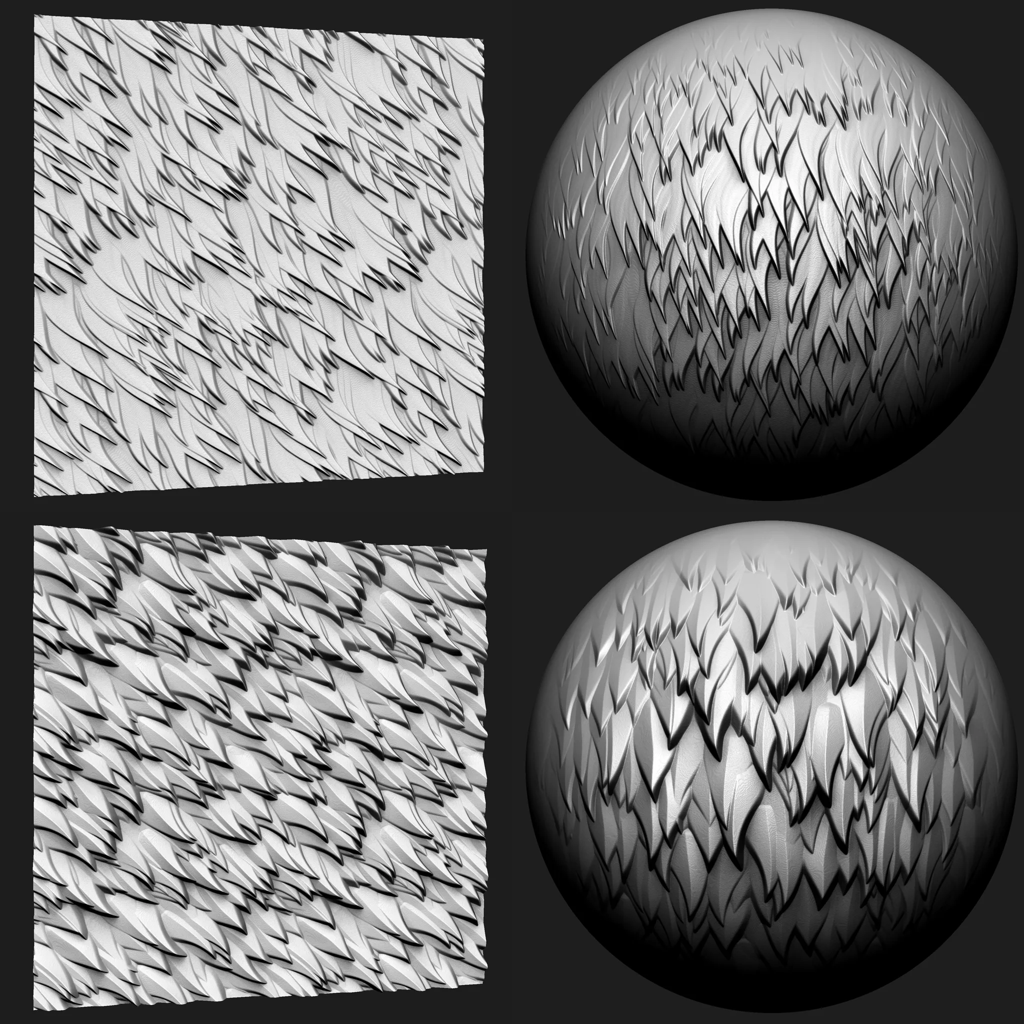 Stylized Fur and Hair VDM Brushes and Noise Vol 2