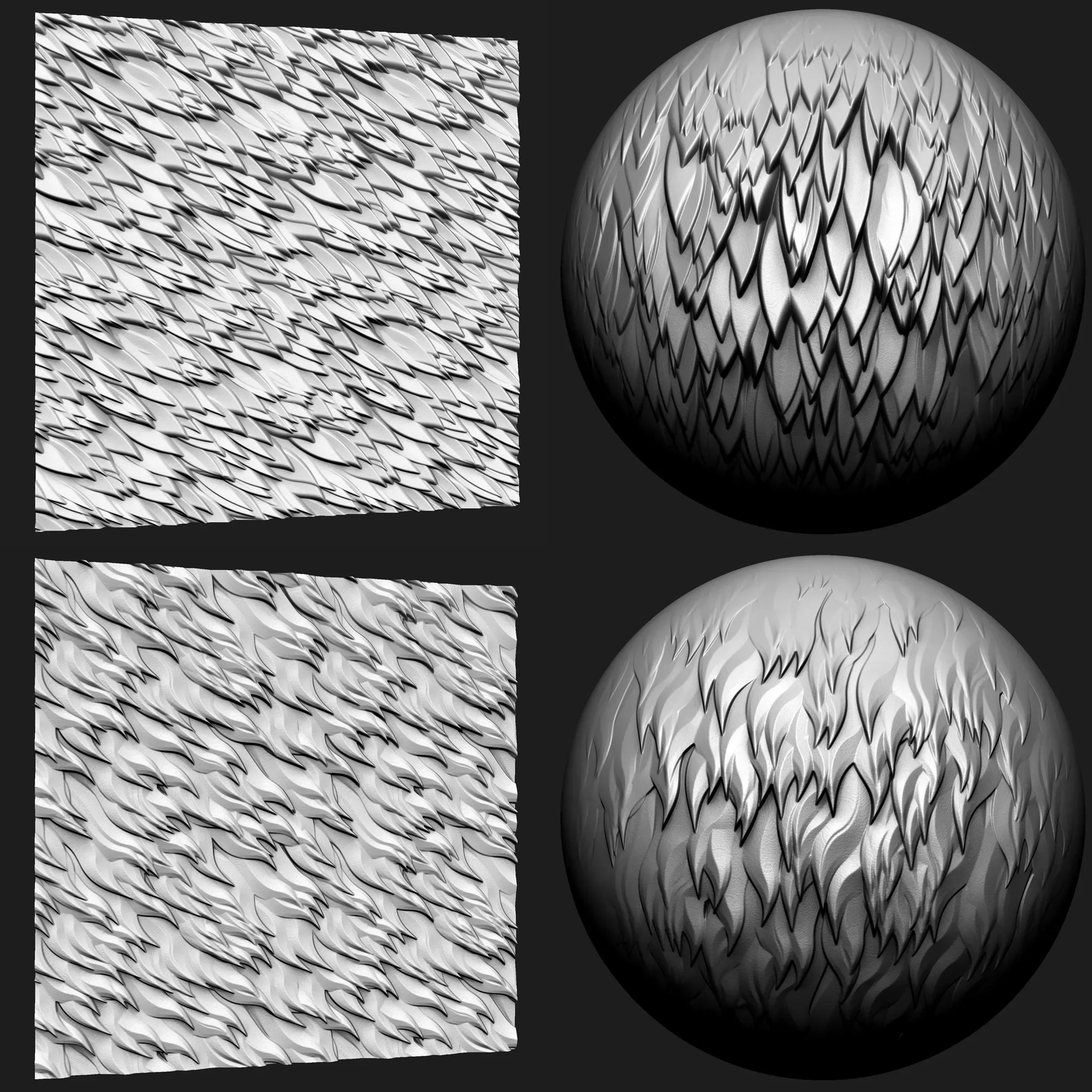 Stylized Fur and Hair VDM Brushes and Noise Vol 2