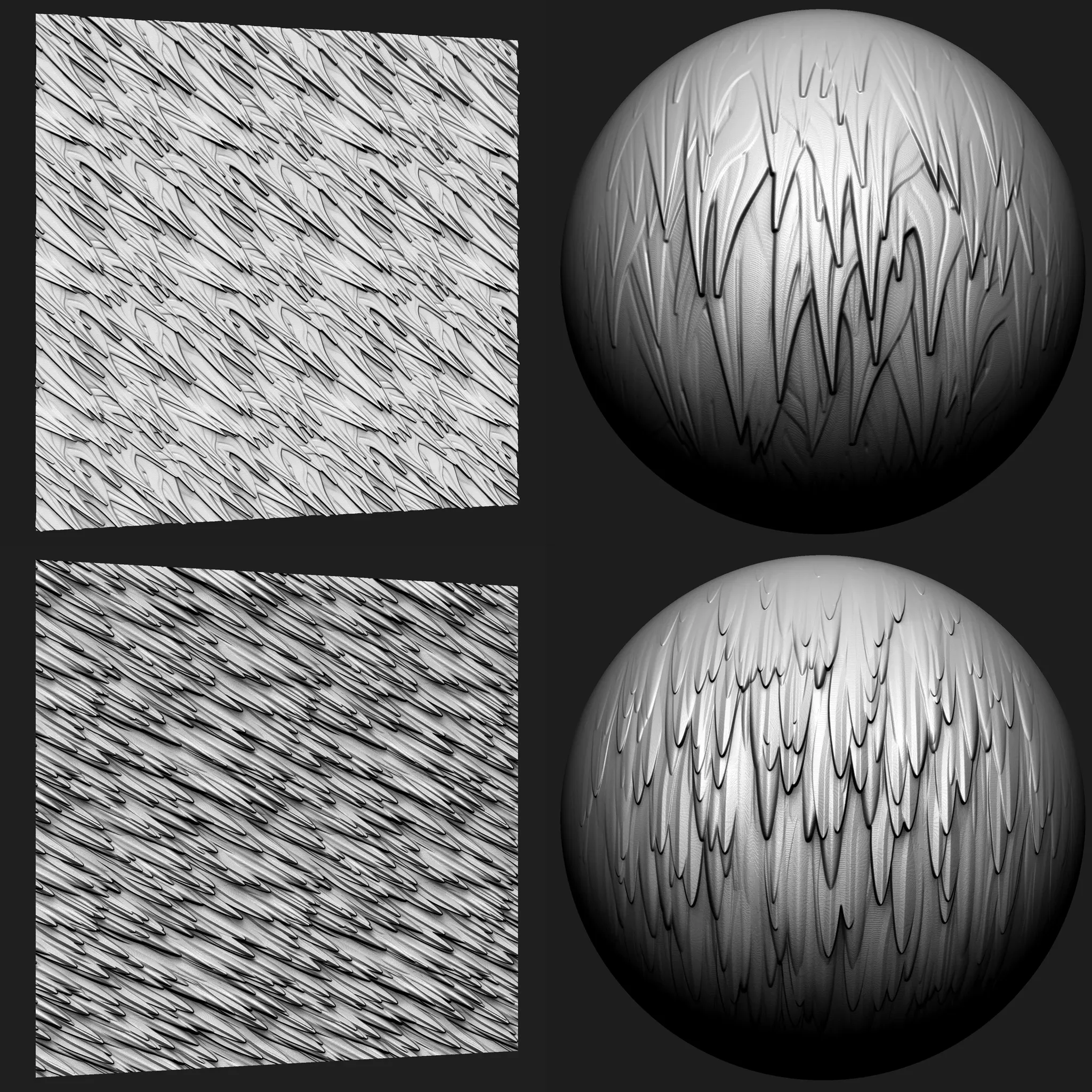 Stylized Fur and Hair VDM Brushes and Noise Vol 2