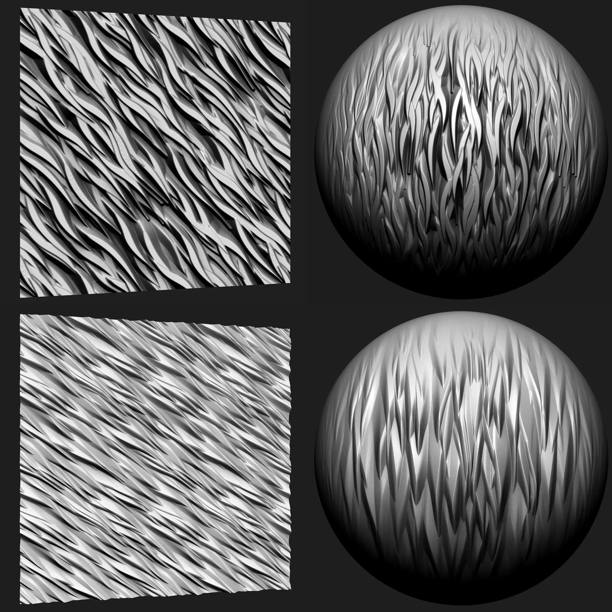 Stylized Fur and Hair VDM Brushes and Noise Vol 2