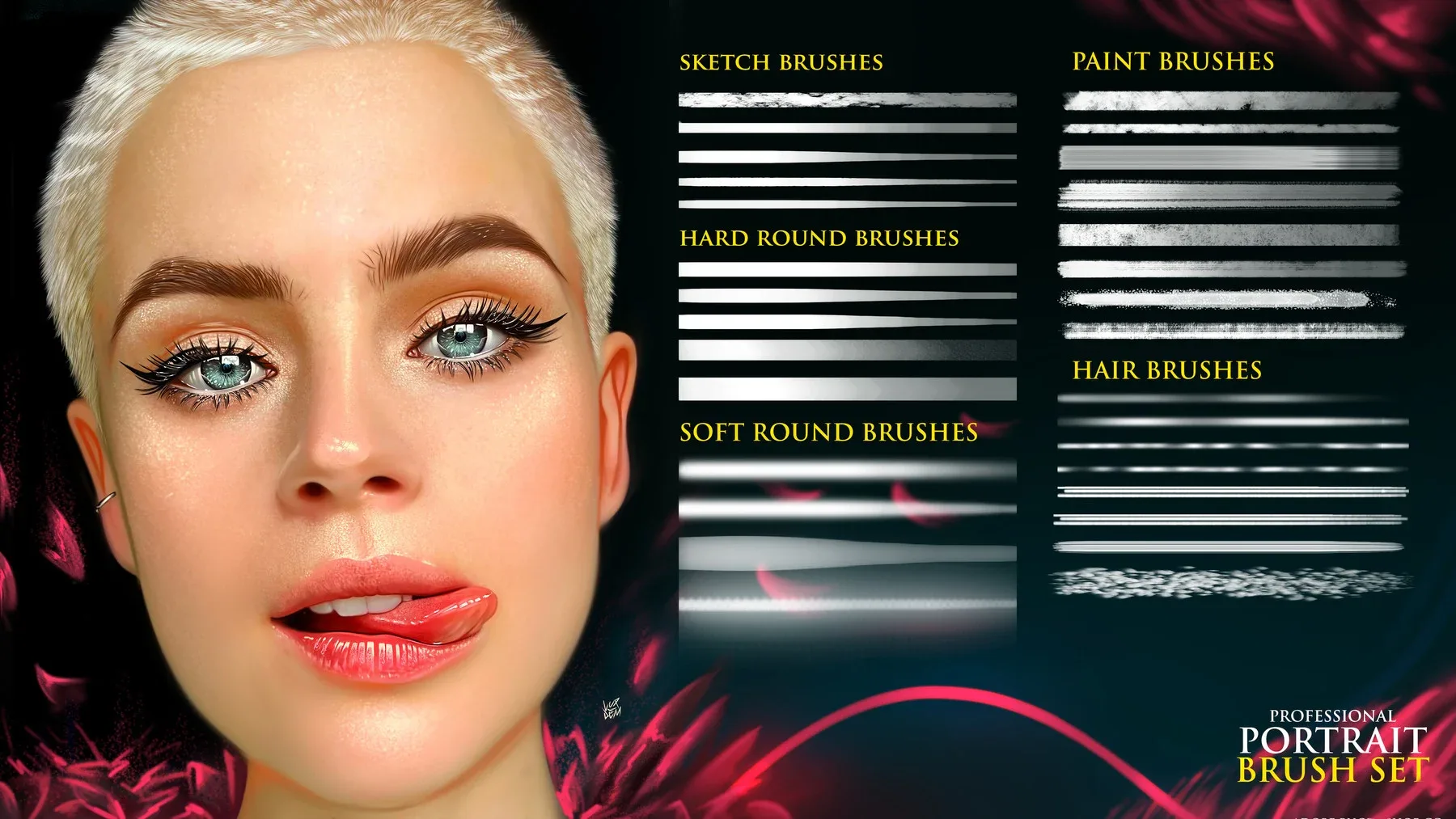 Portrait Brush Set for Photoshop