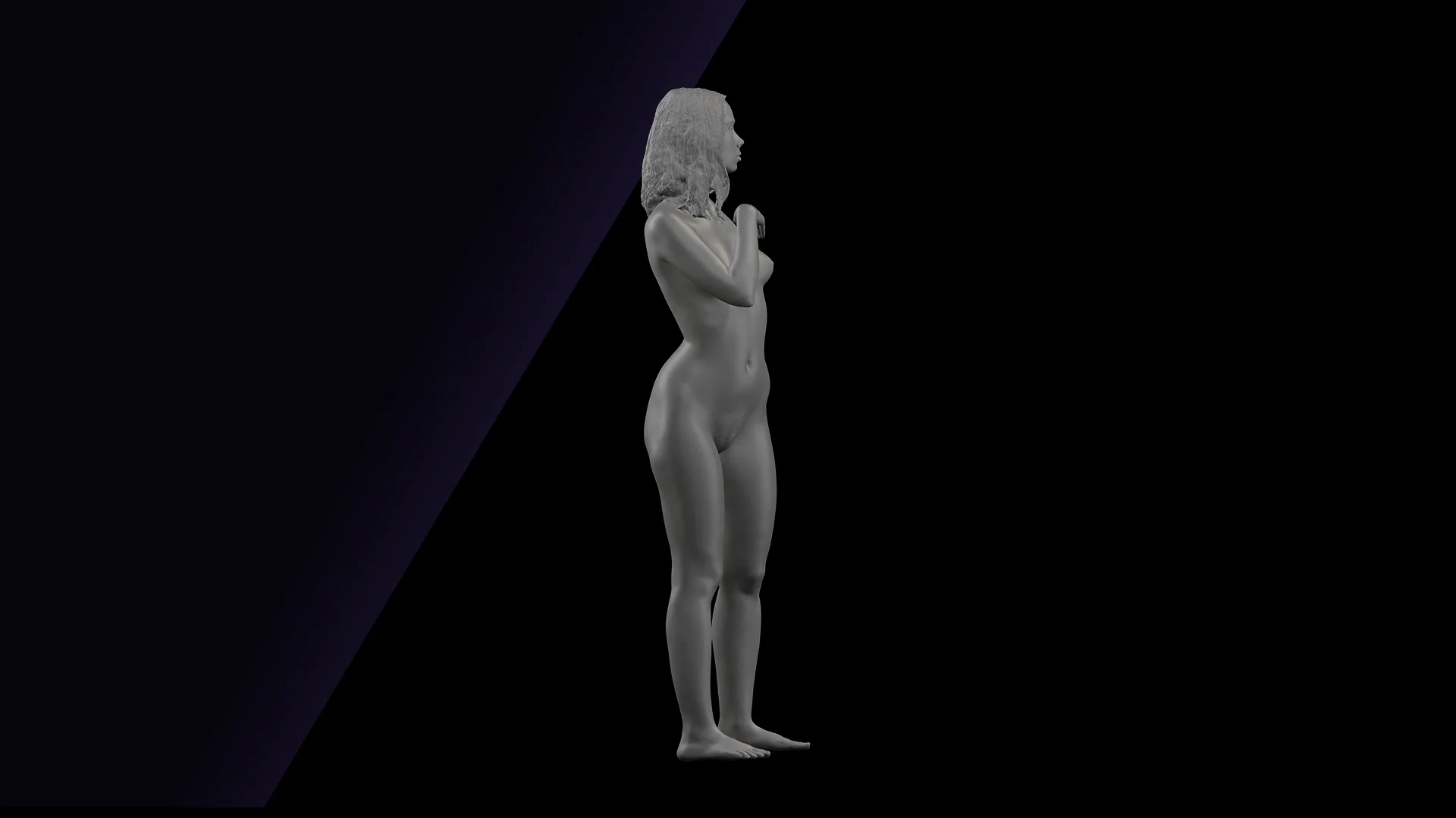 Cleaned Body Scan | 3D Model Elmira Nude