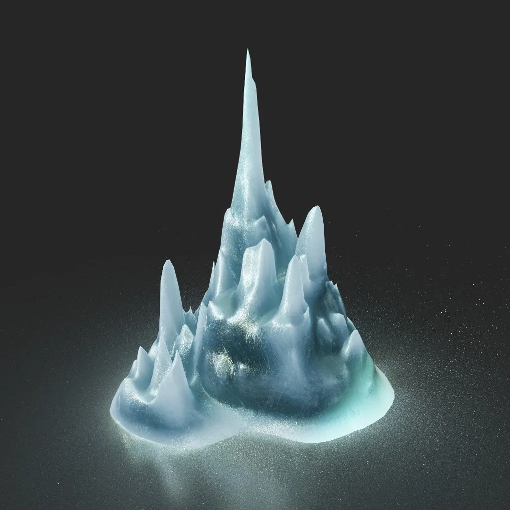 Low poly Ice Spike Cave 230501