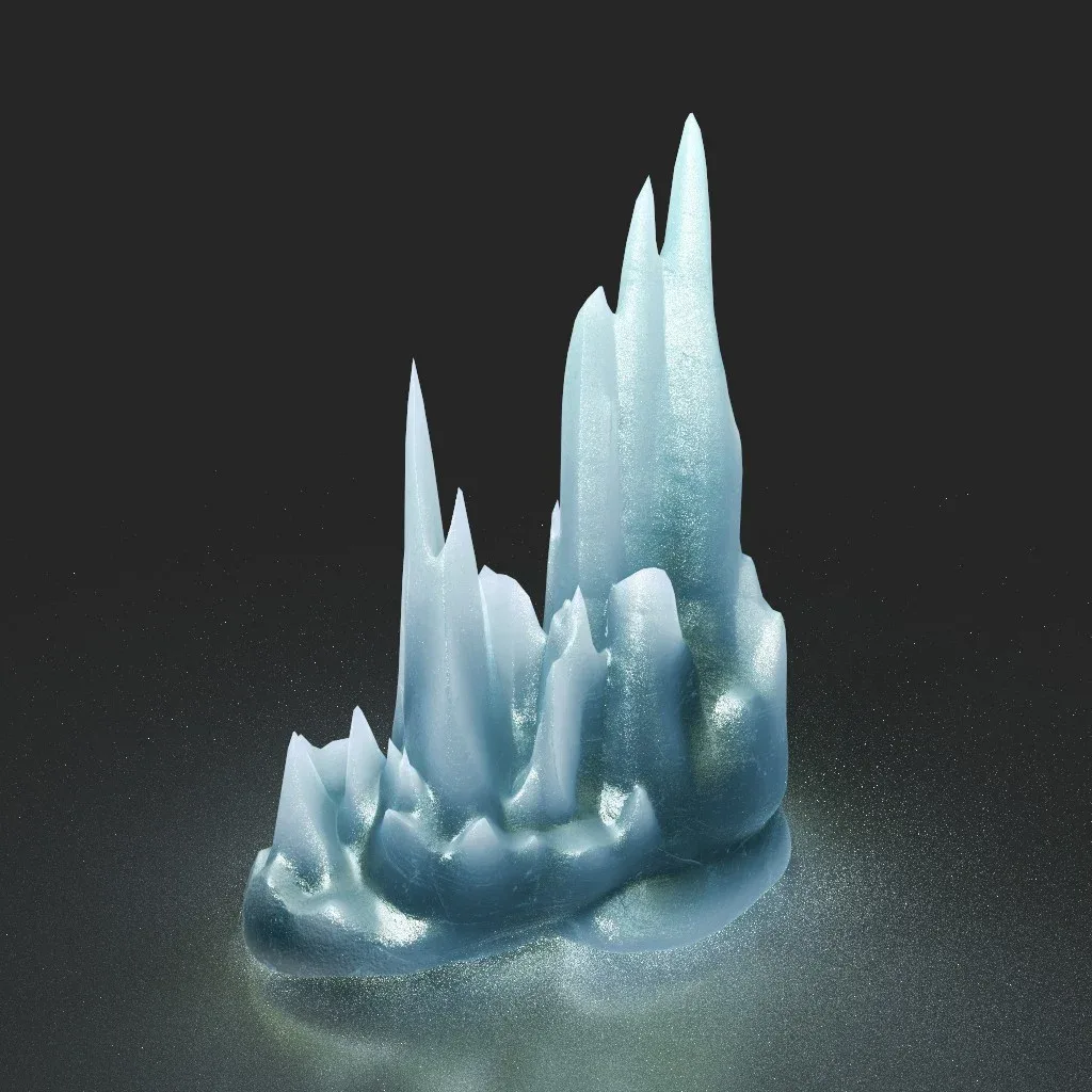 Low poly Ice Spike Cave 230501