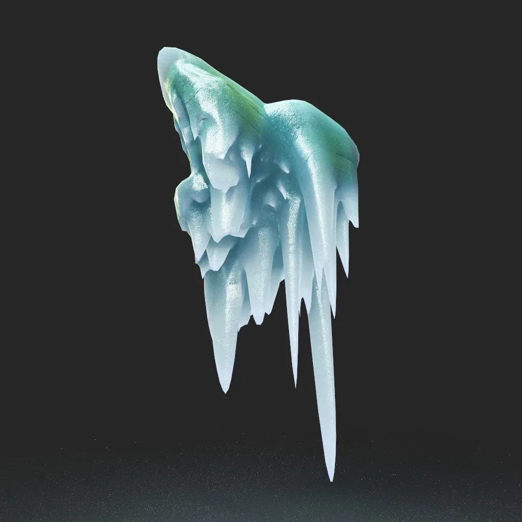 Low poly Ice Spike Cave 230501