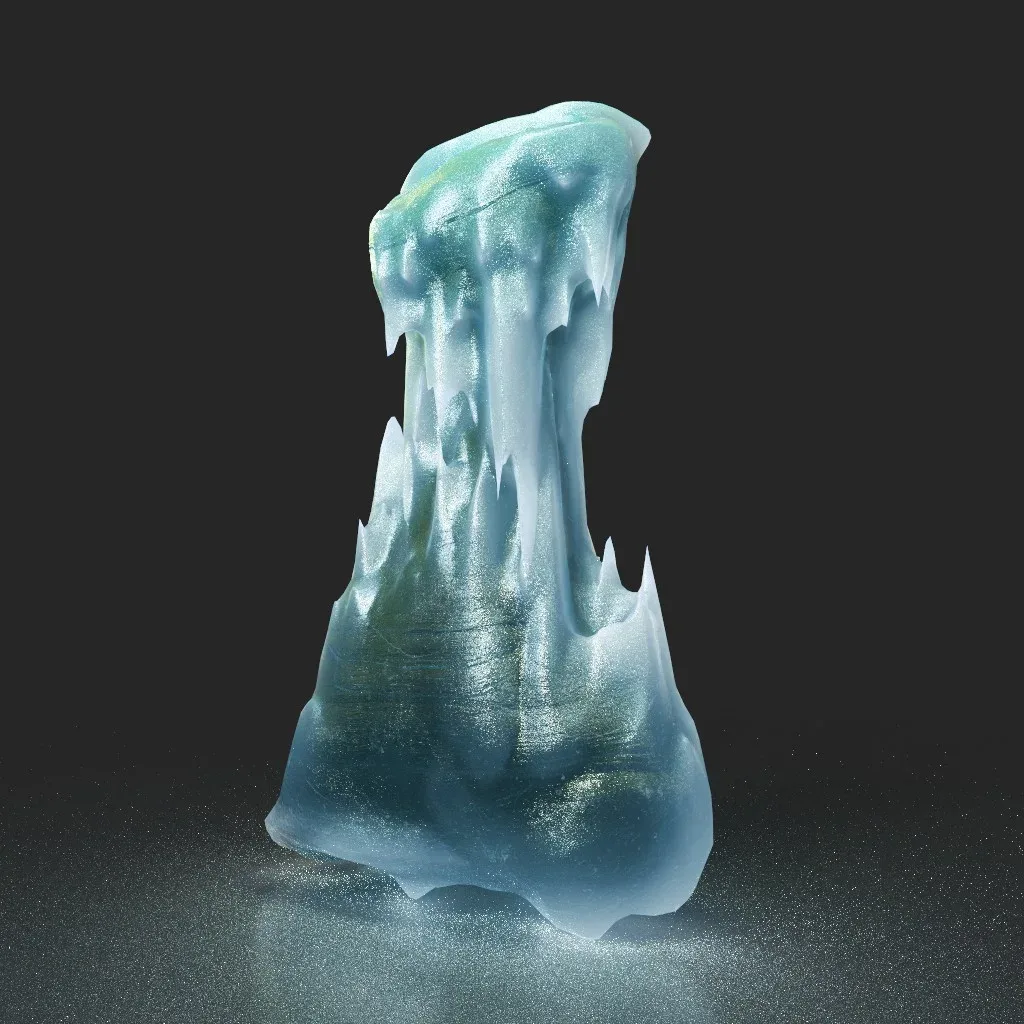 Low poly Ice Spike Cave 230501