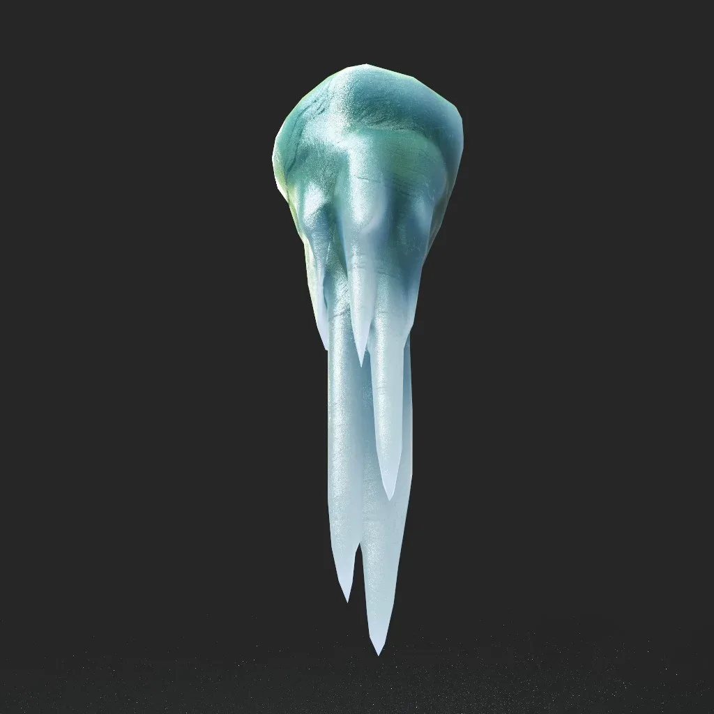 Low poly Ice Spike Cave 230501