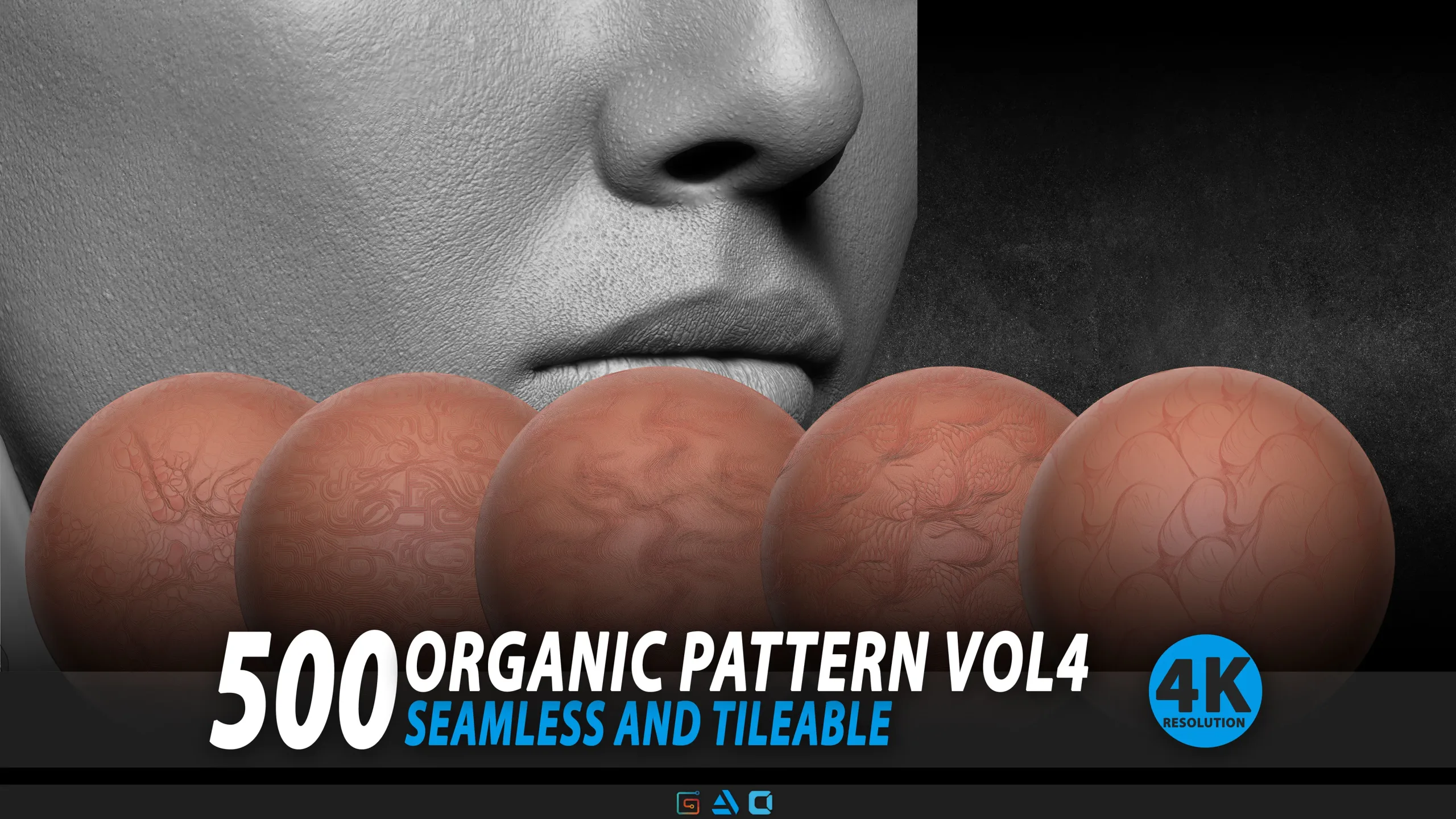 500 Organic Pattern Vol4 (Seamless And Tileable)