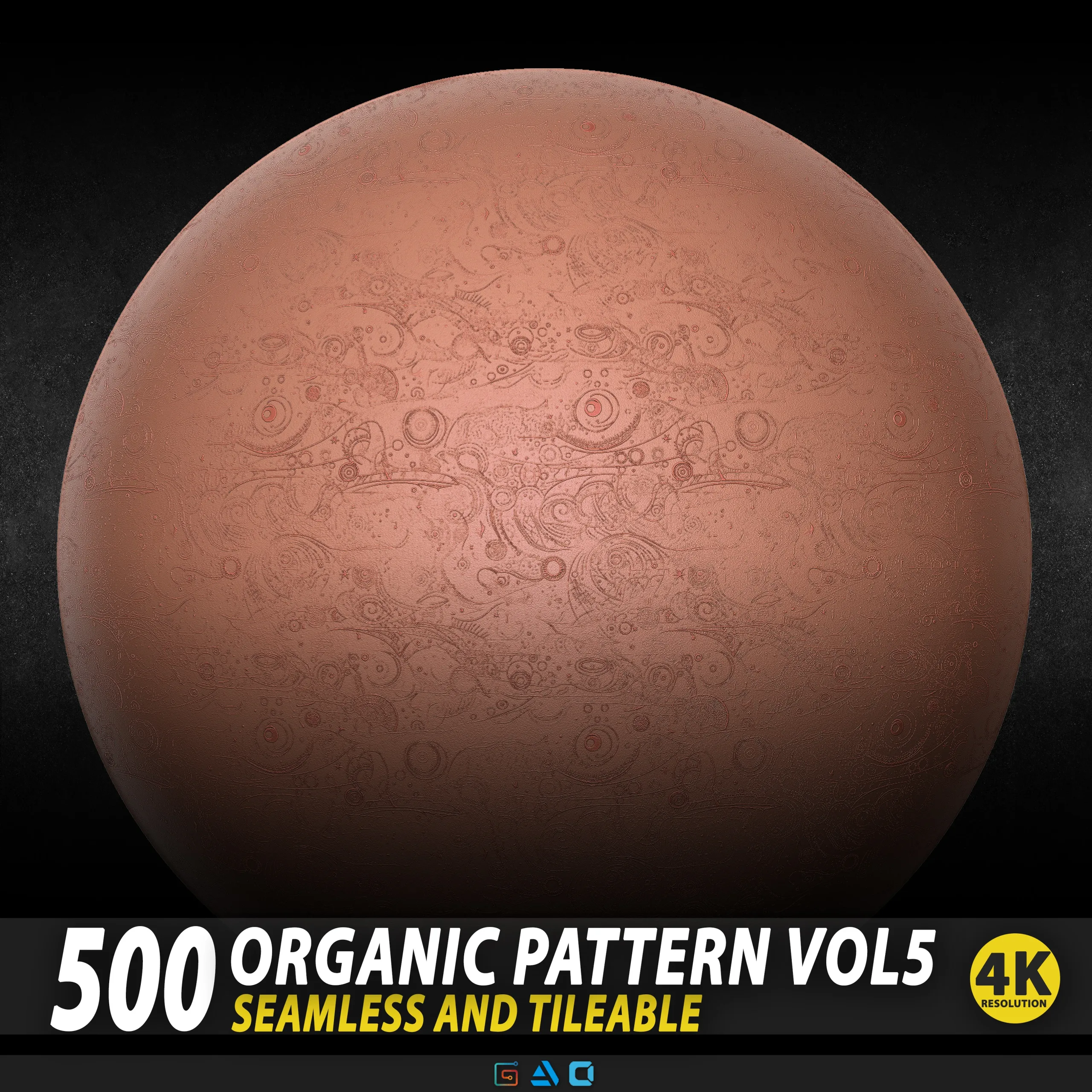 500 Organic Pattern Vol5 (Seamless And Tileable)
