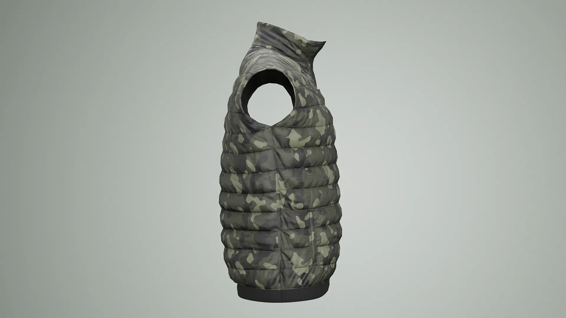 Jacket Sleeveless Camouflage