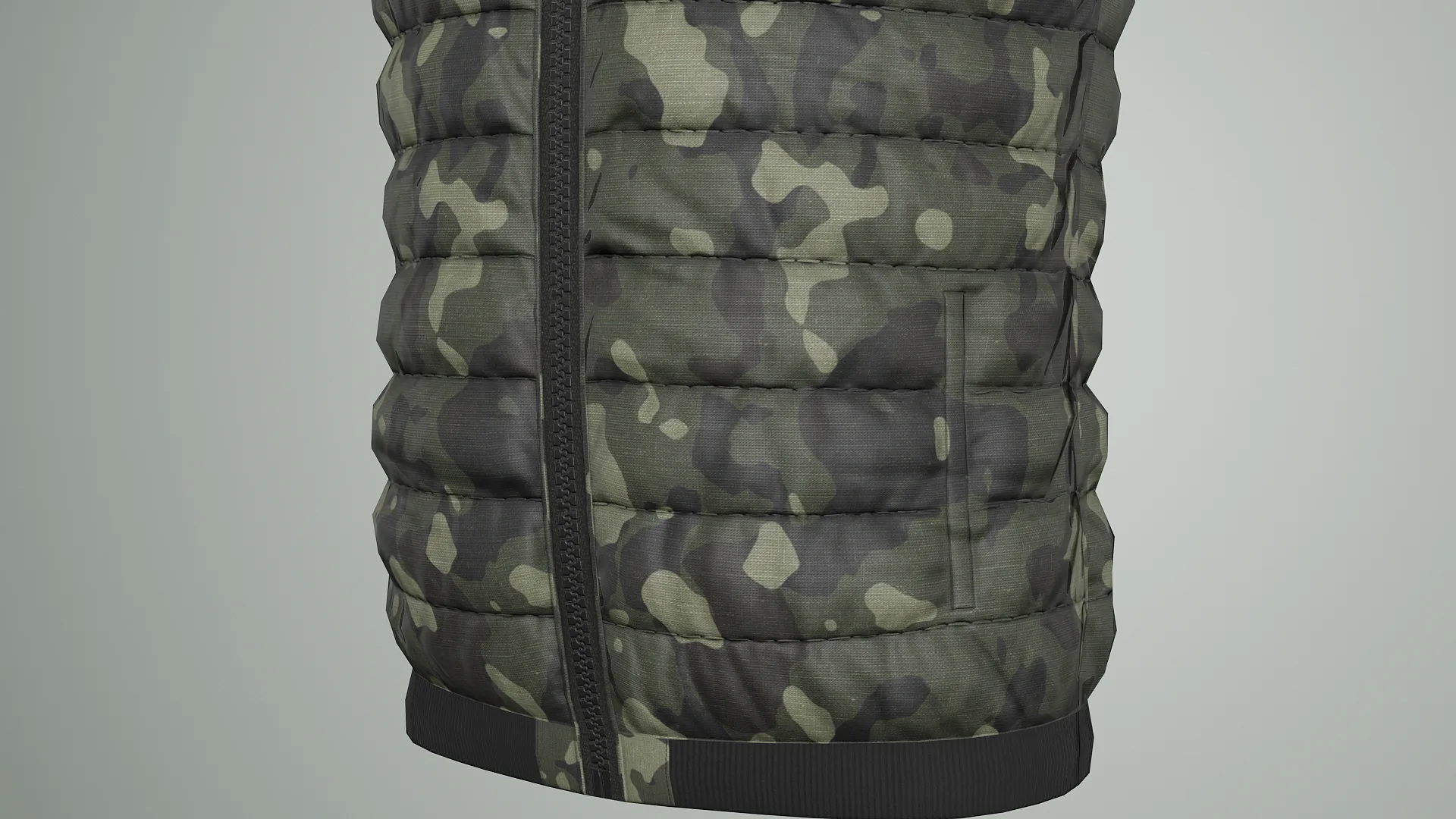 Jacket Sleeveless Camouflage